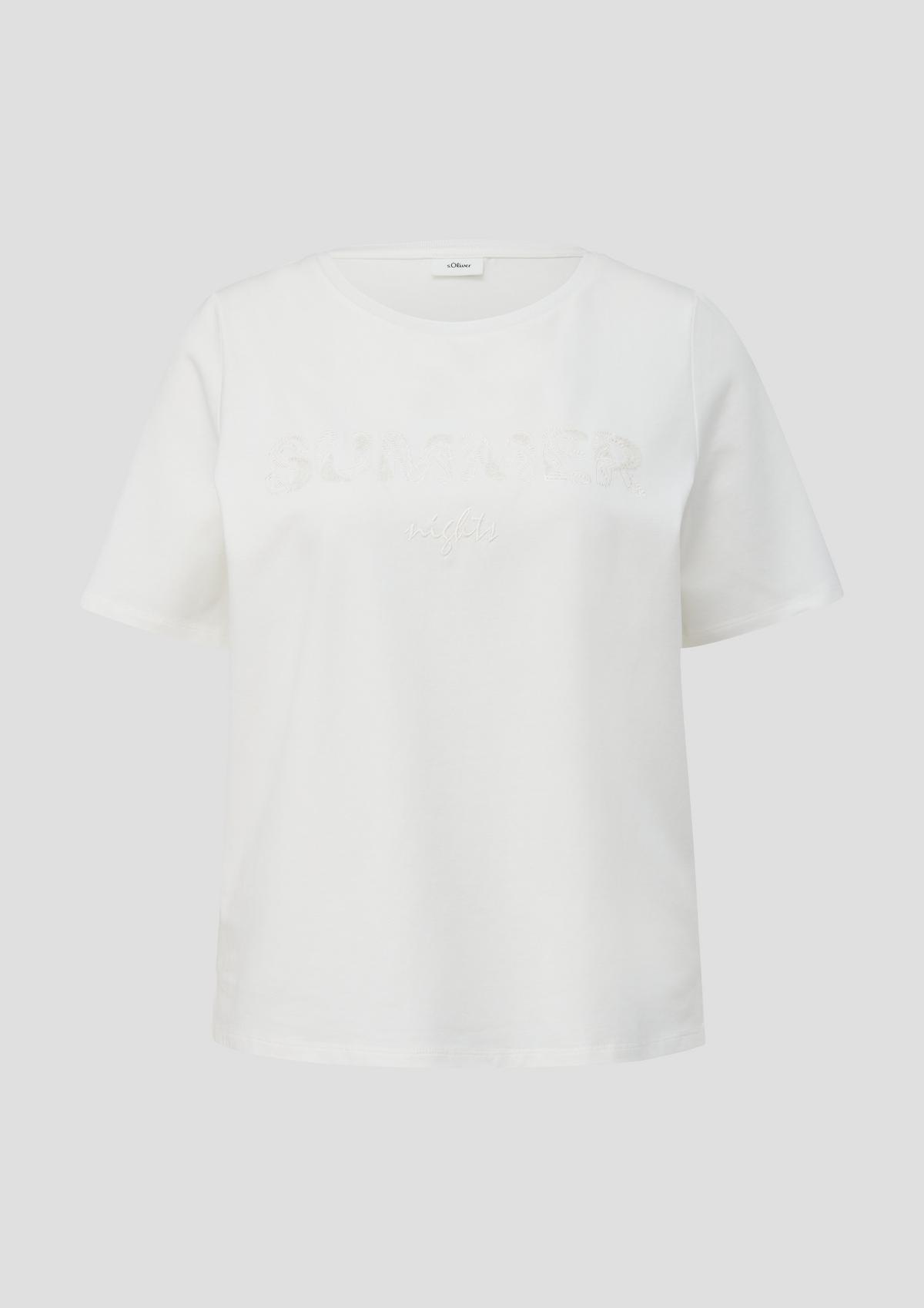 s.Oliver T-shirt van elastisch katoen