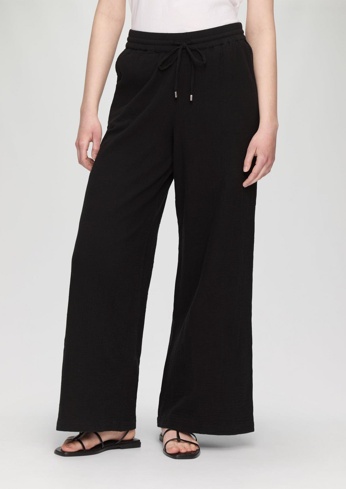 s.Oliver Relaxed fit: Muslin trousers