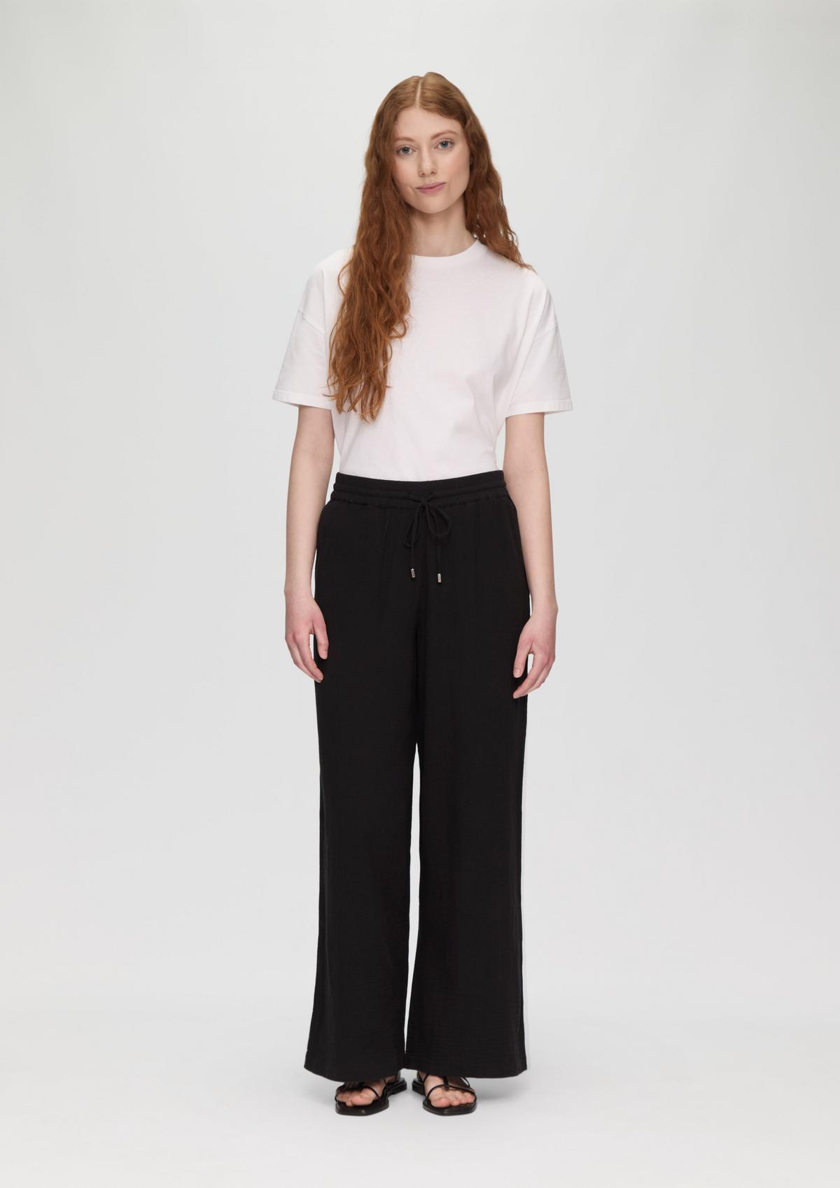 s.Oliver Relaxed fit: Muslin trousers