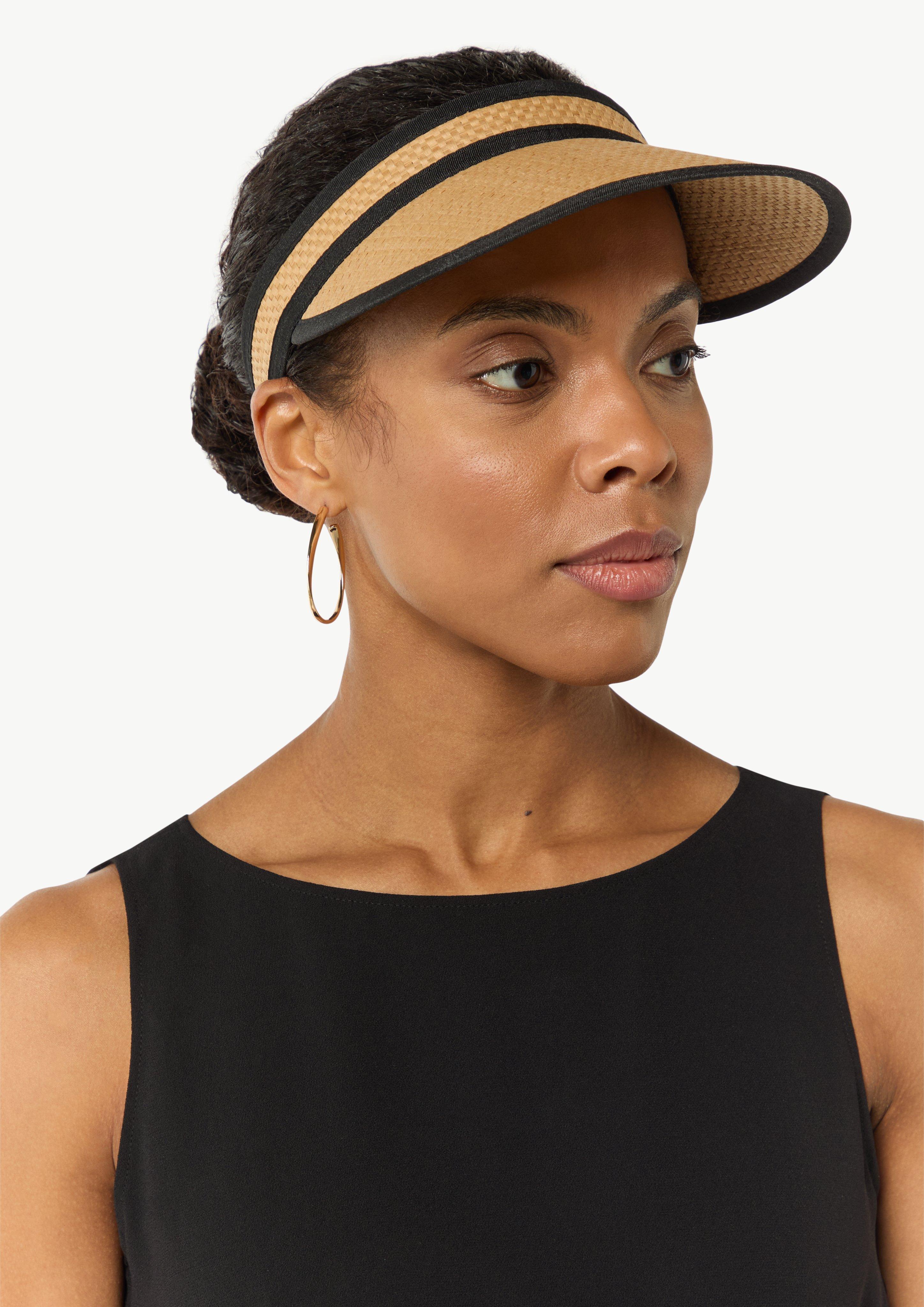 Sun visor in a bast look sandstone Comma