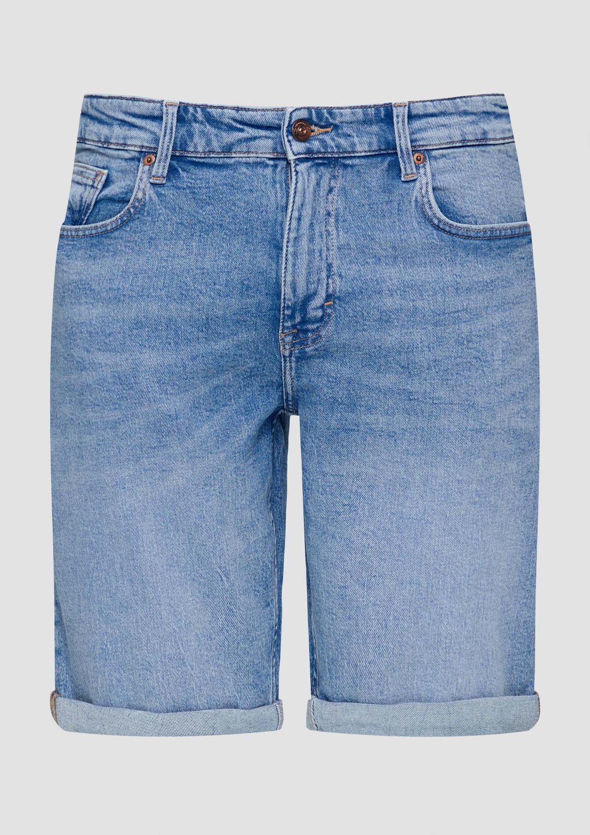 s.Oliver Jeans-Shorts John / Regular Fit / Mid Rise / fixierter Umschlag am Bein