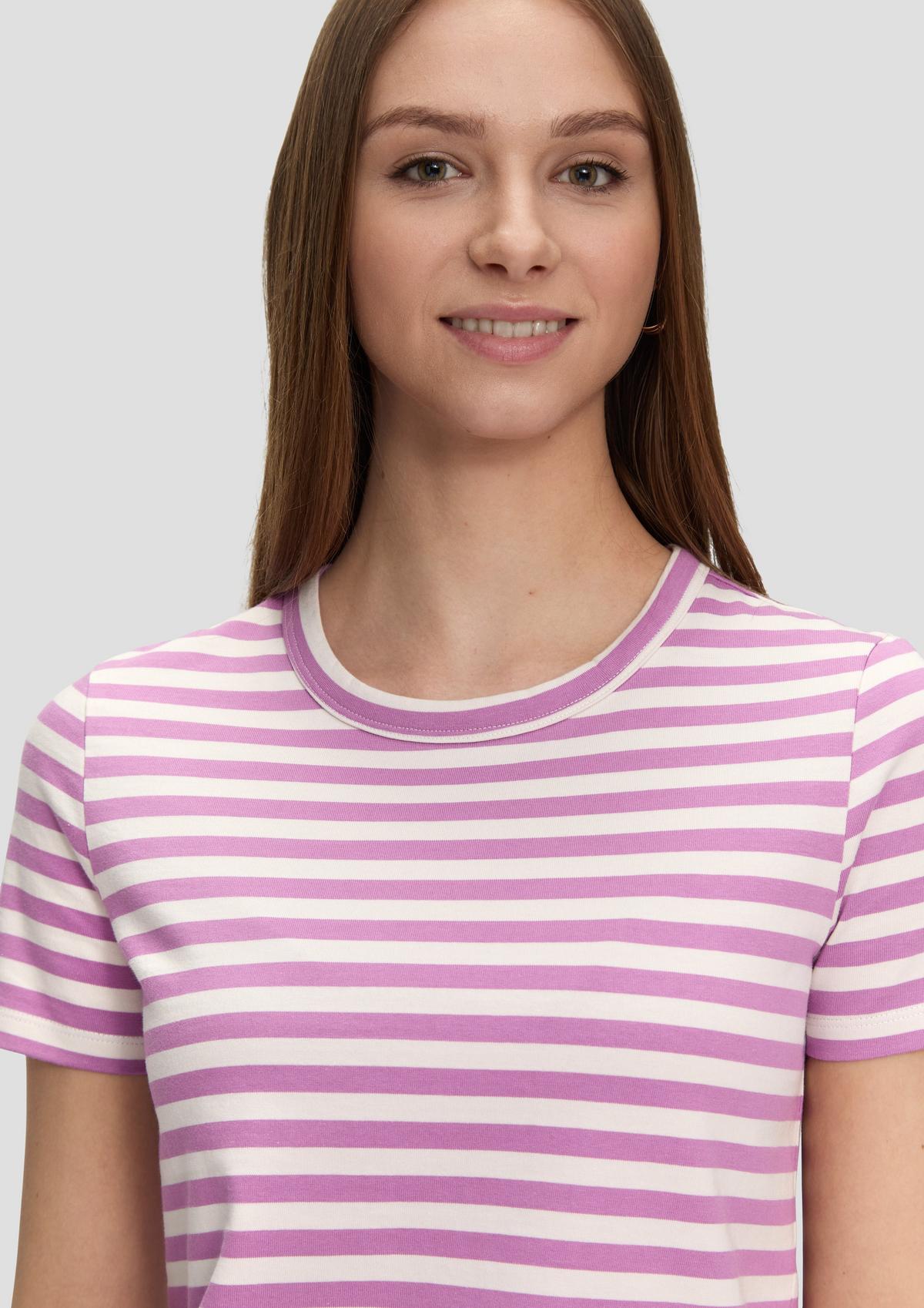s.Oliver Baumwoll-T-Shirt mit Streifenmuster