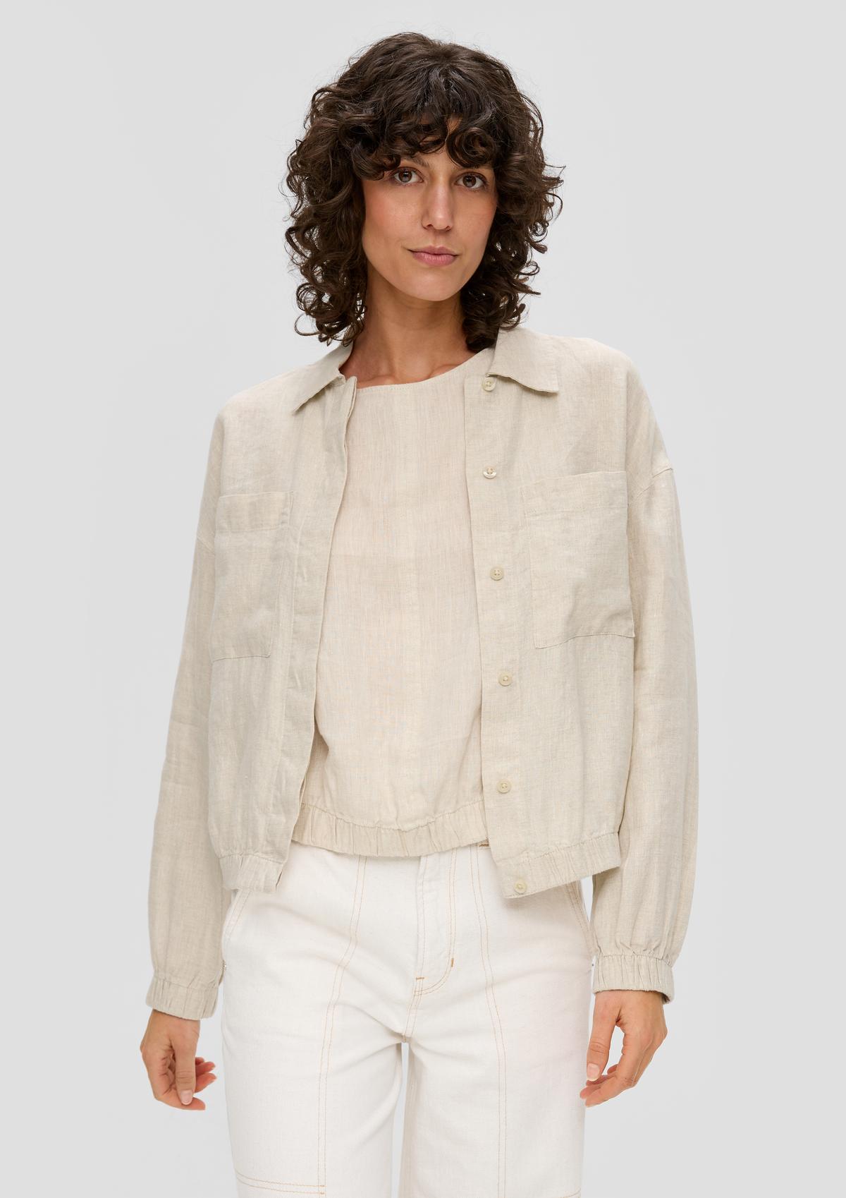 Linen blouse jacket