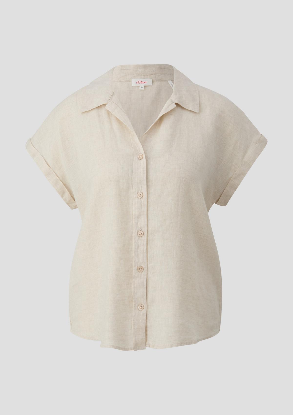 s.Oliver Linen short sleeve blouse