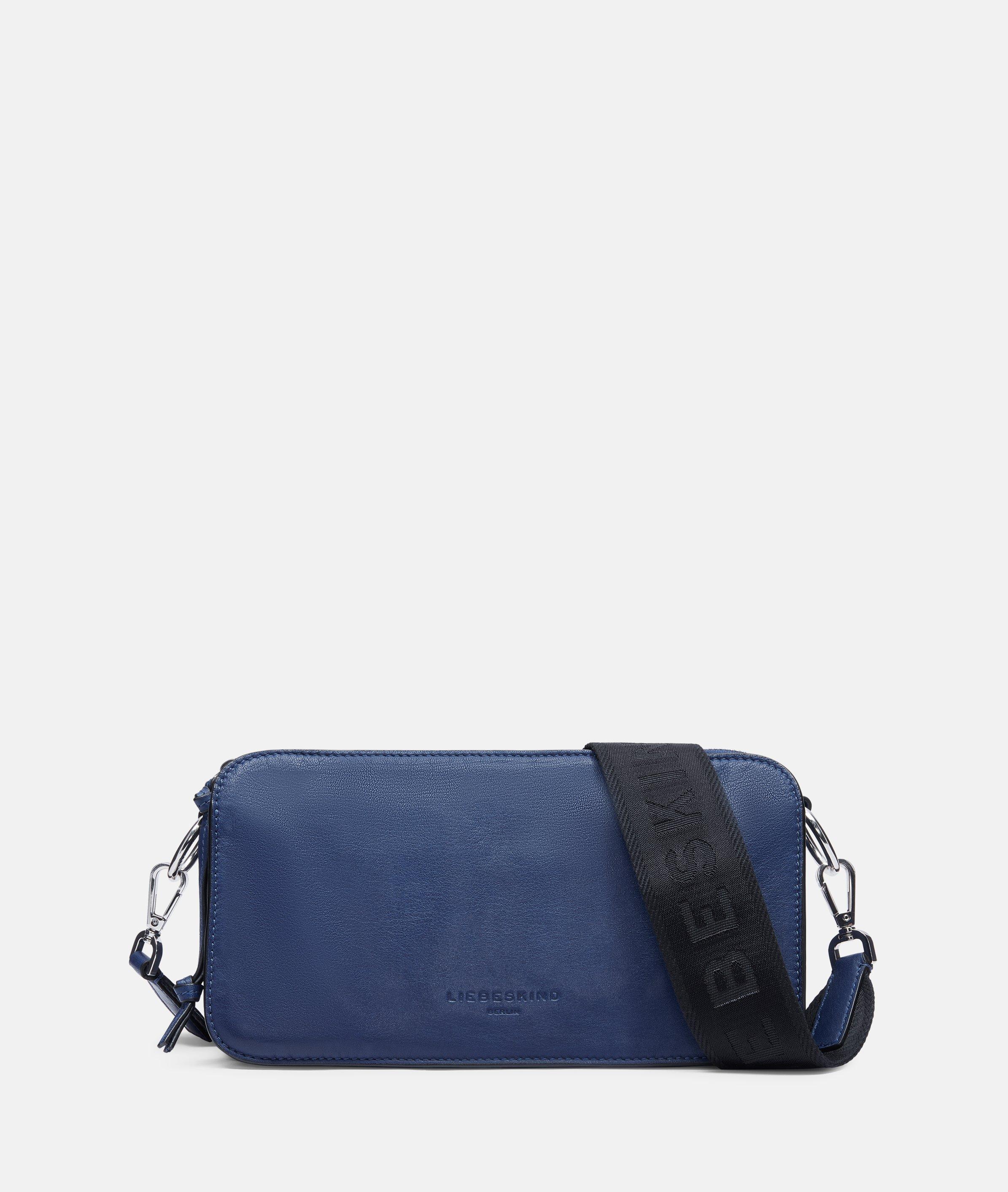 Liebeskind Berlin - Geräumige Crossbody-Bag aus Leder -  blau