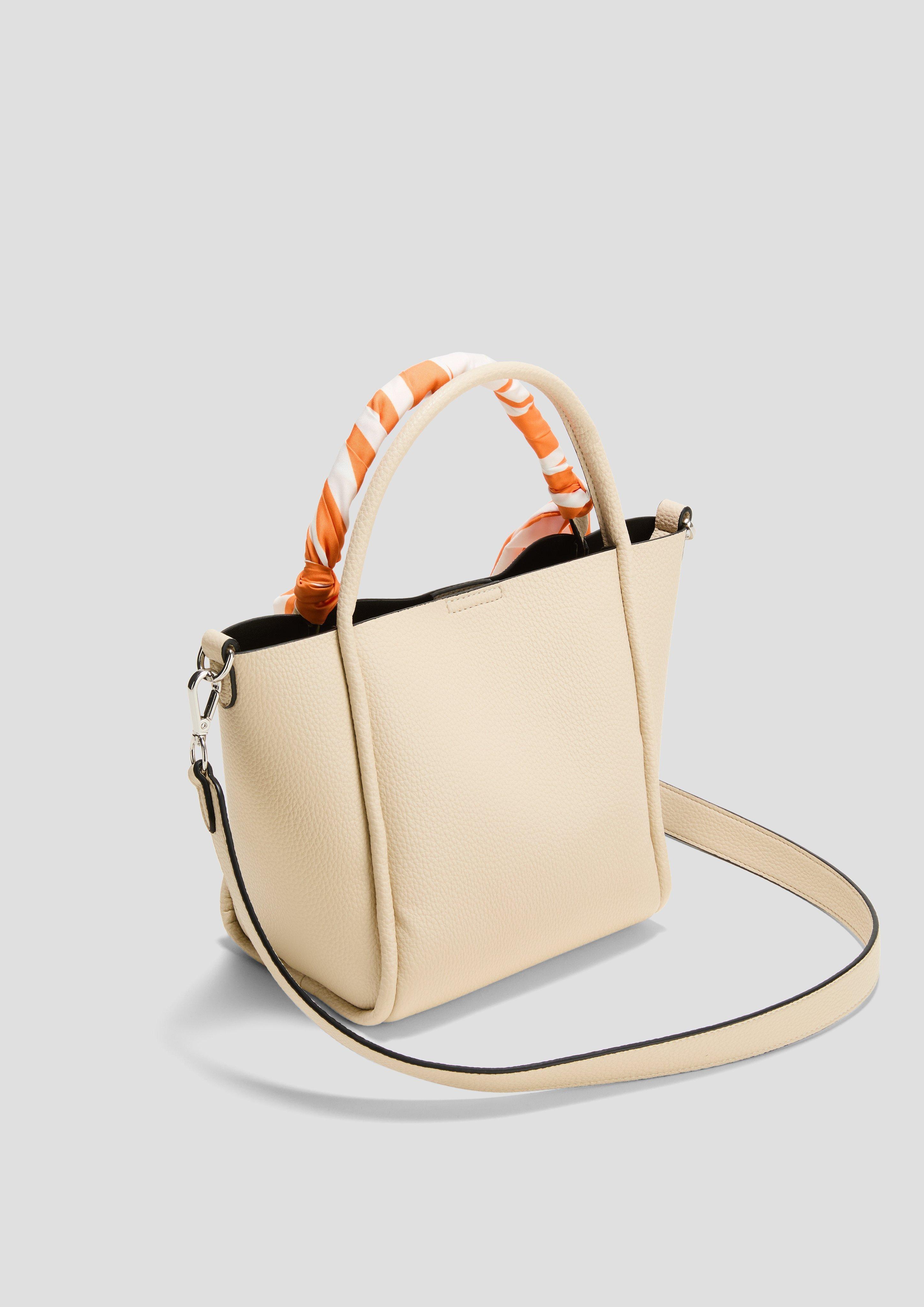 Schultertasche in Leder-Optik - beige | s.Oliver