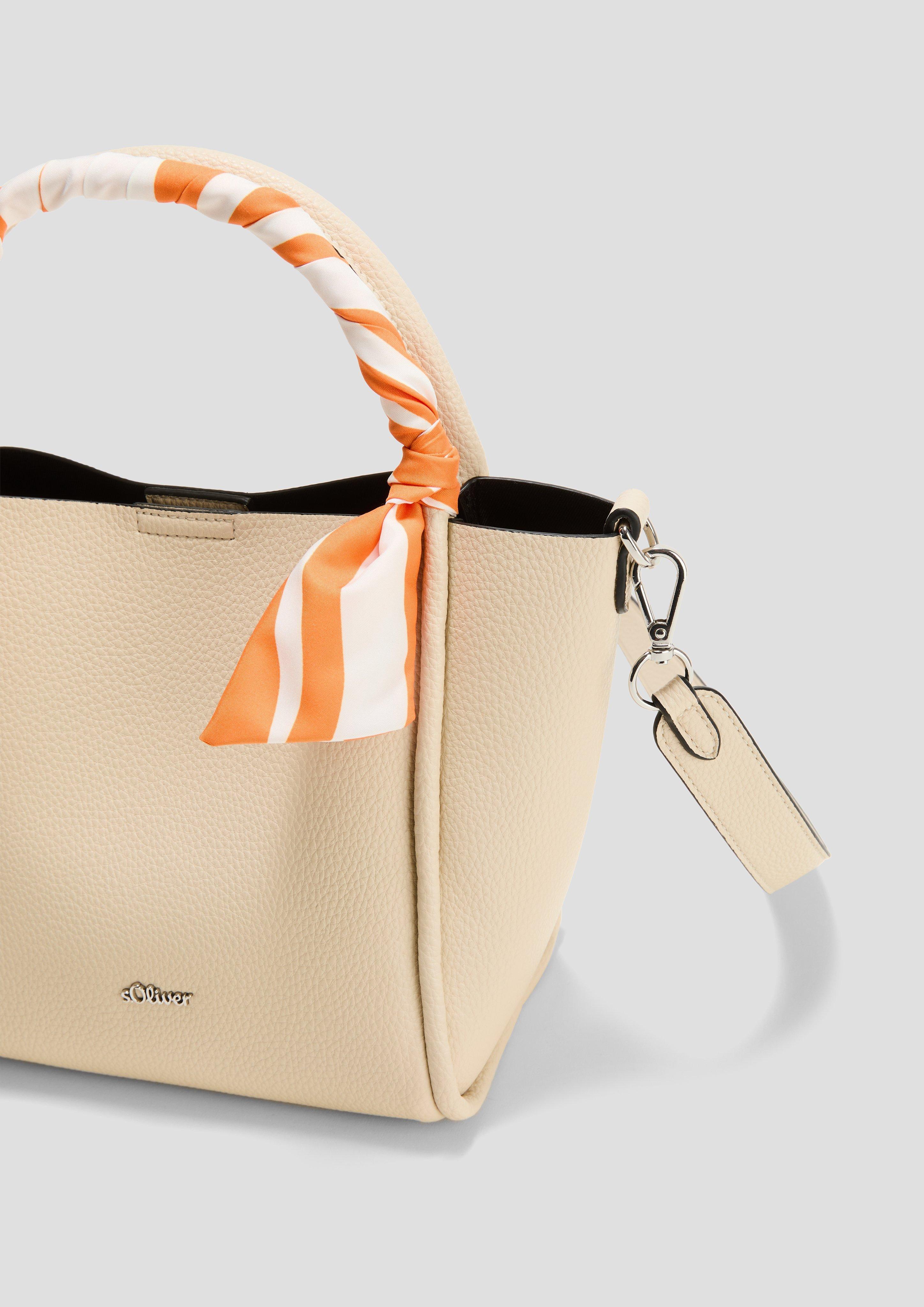 Schultertasche in Leder-Optik - beige | s.Oliver