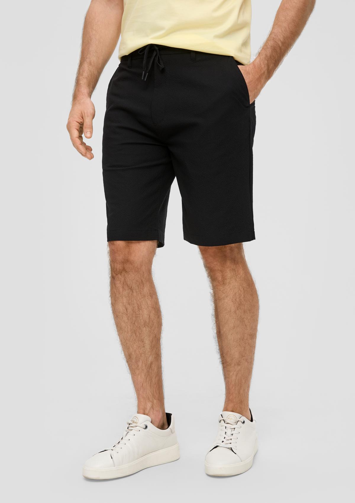 s.Oliver Seersucker shorts in a relaxed fit