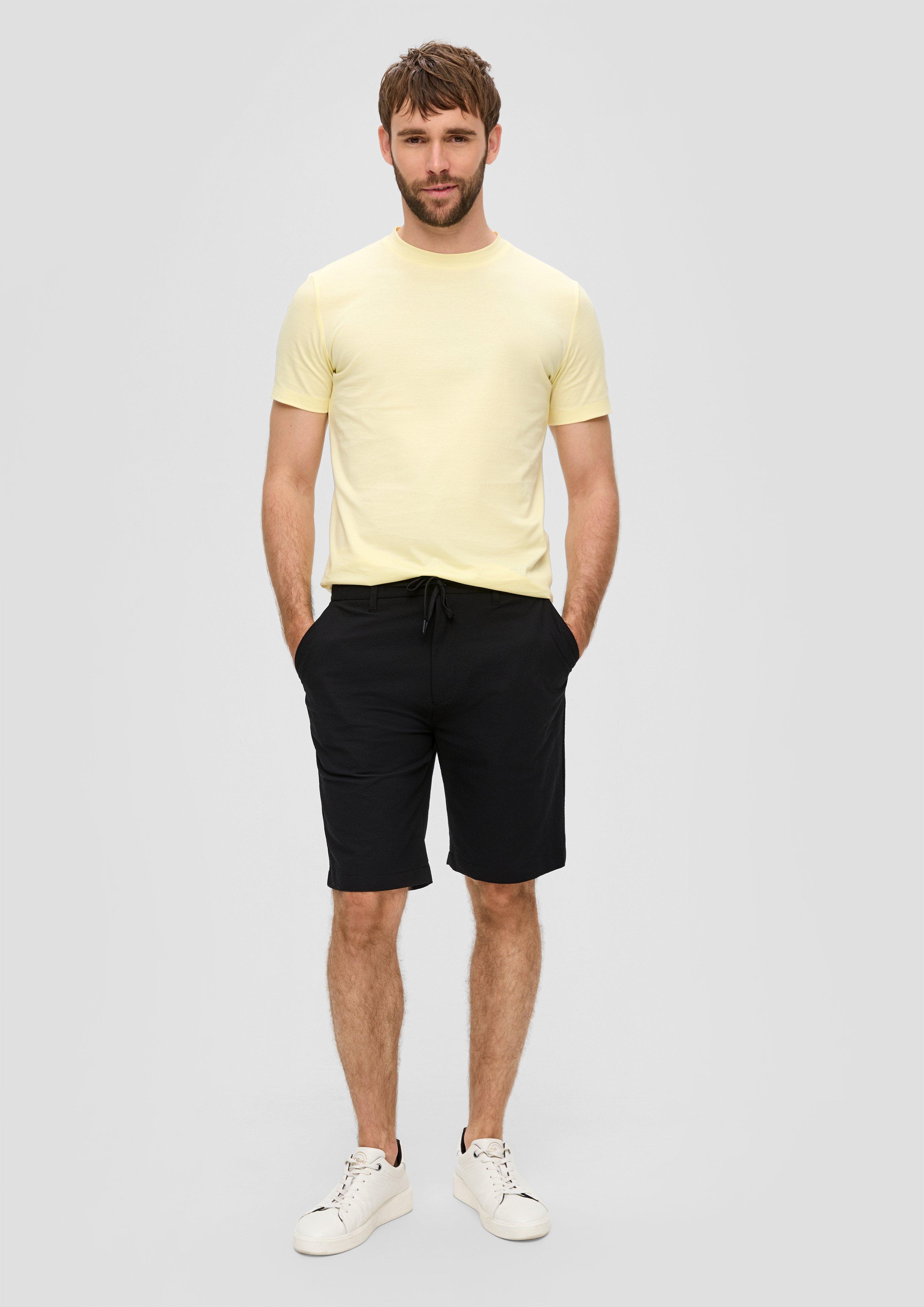 S.Oliver Seersucker-Shorts im Relaxed Fit