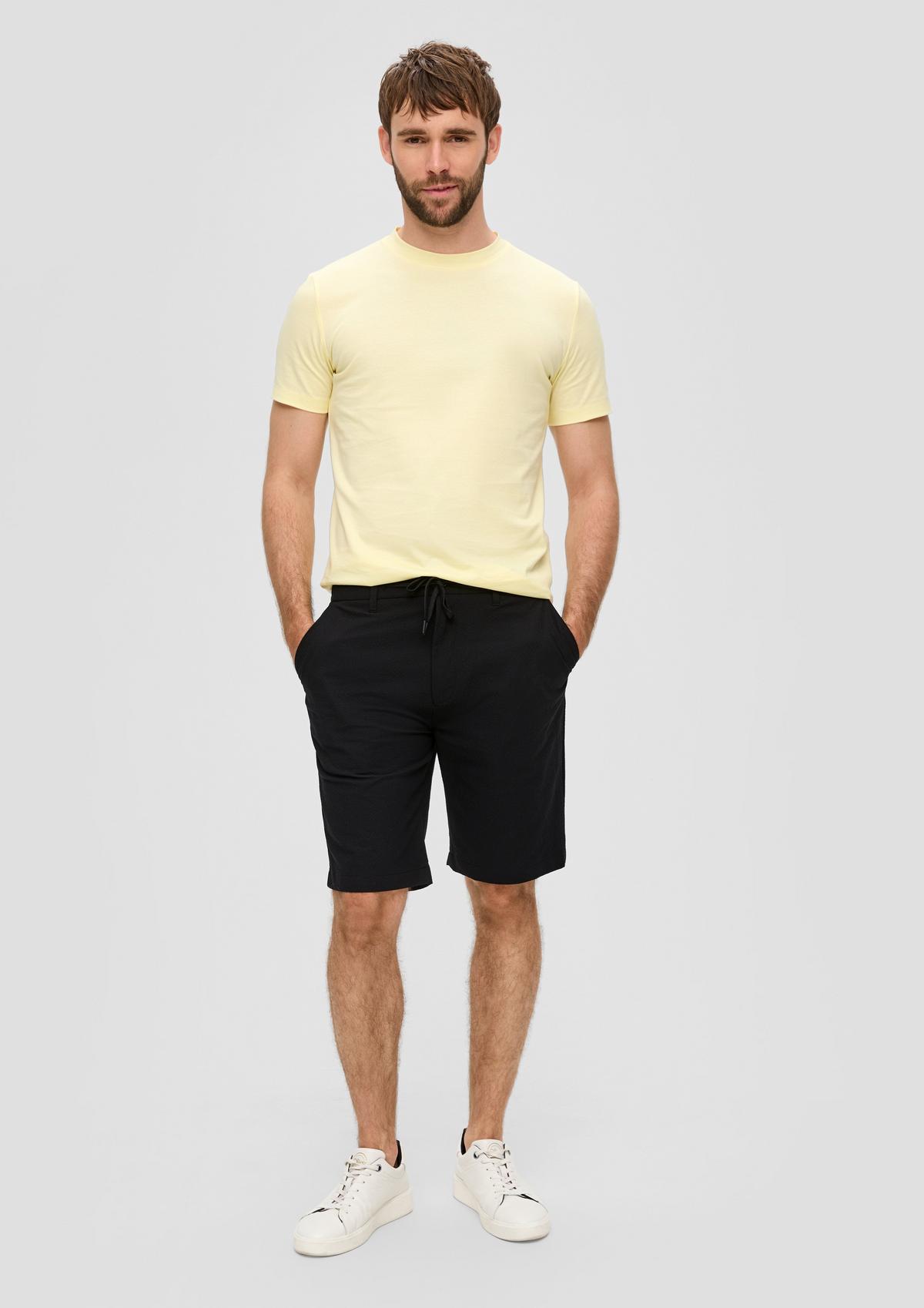 s.Oliver Seersucker-Shorts im Relaxed Fit