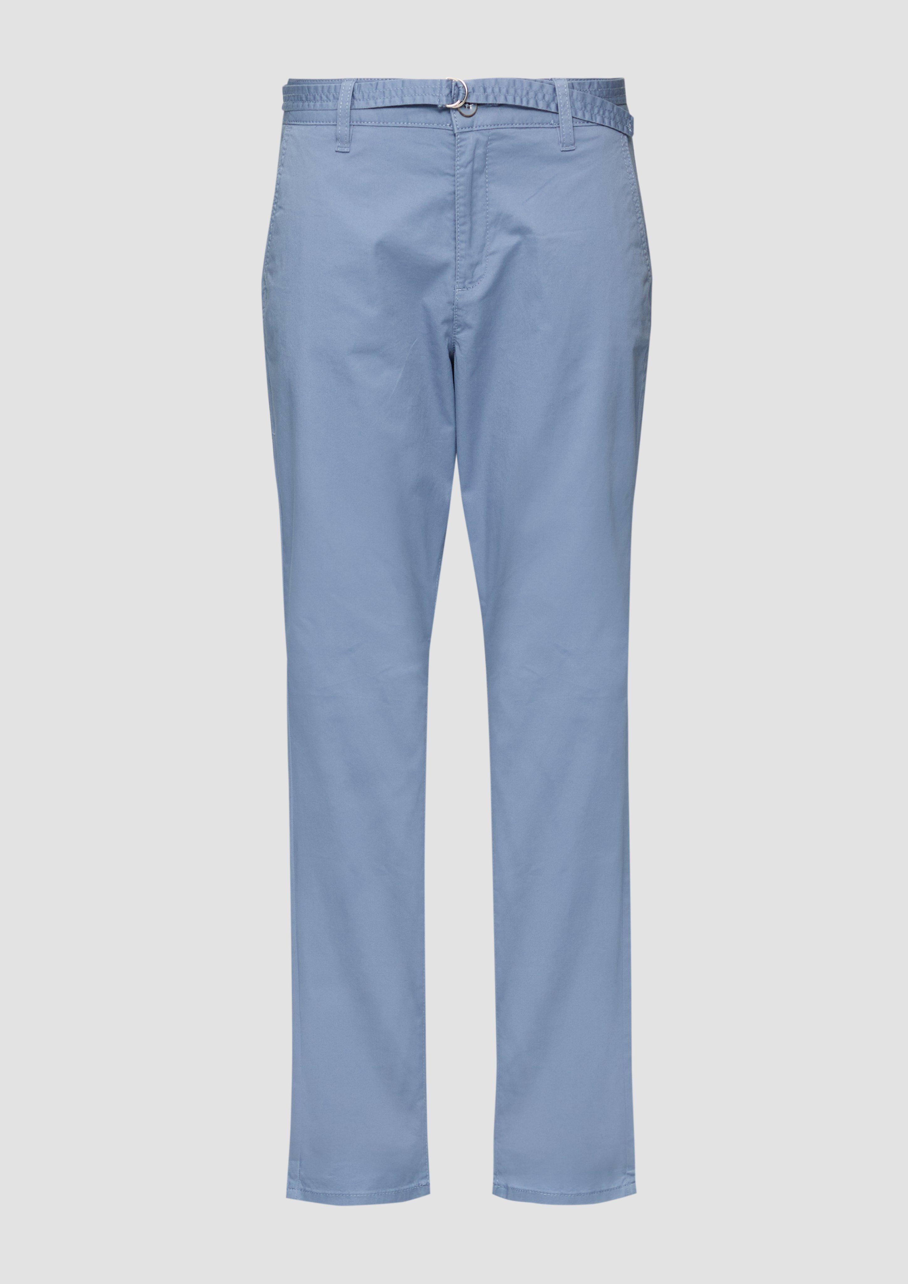 s.Oliver - Regular: Chino aus Baumwollstretch, Damen, blau