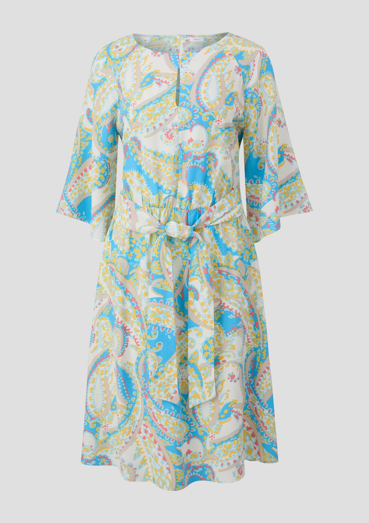 s.Oliver Viscose dress with batwing sleeves