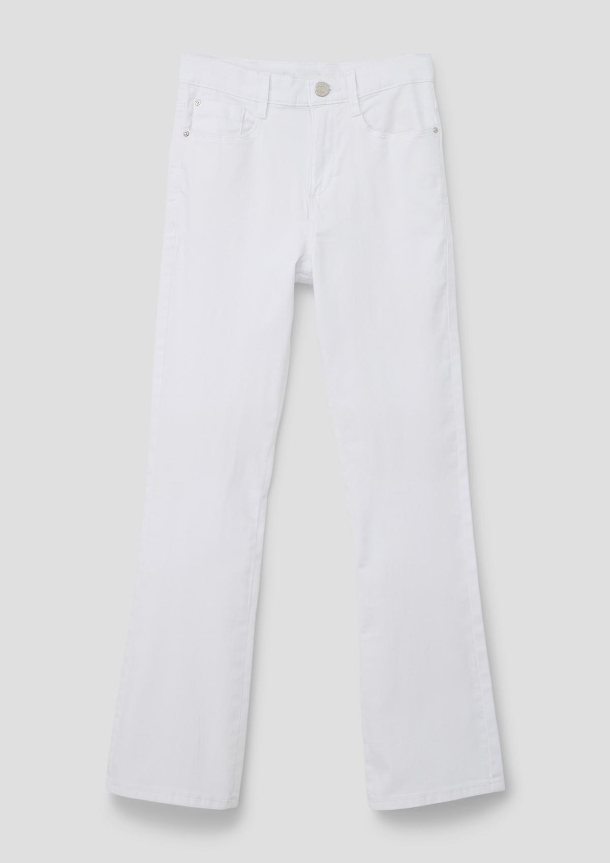 s.Oliver Jeans hlače Beverly / kroj Relaxed Fit / High Rise / razširjene hlačnice
