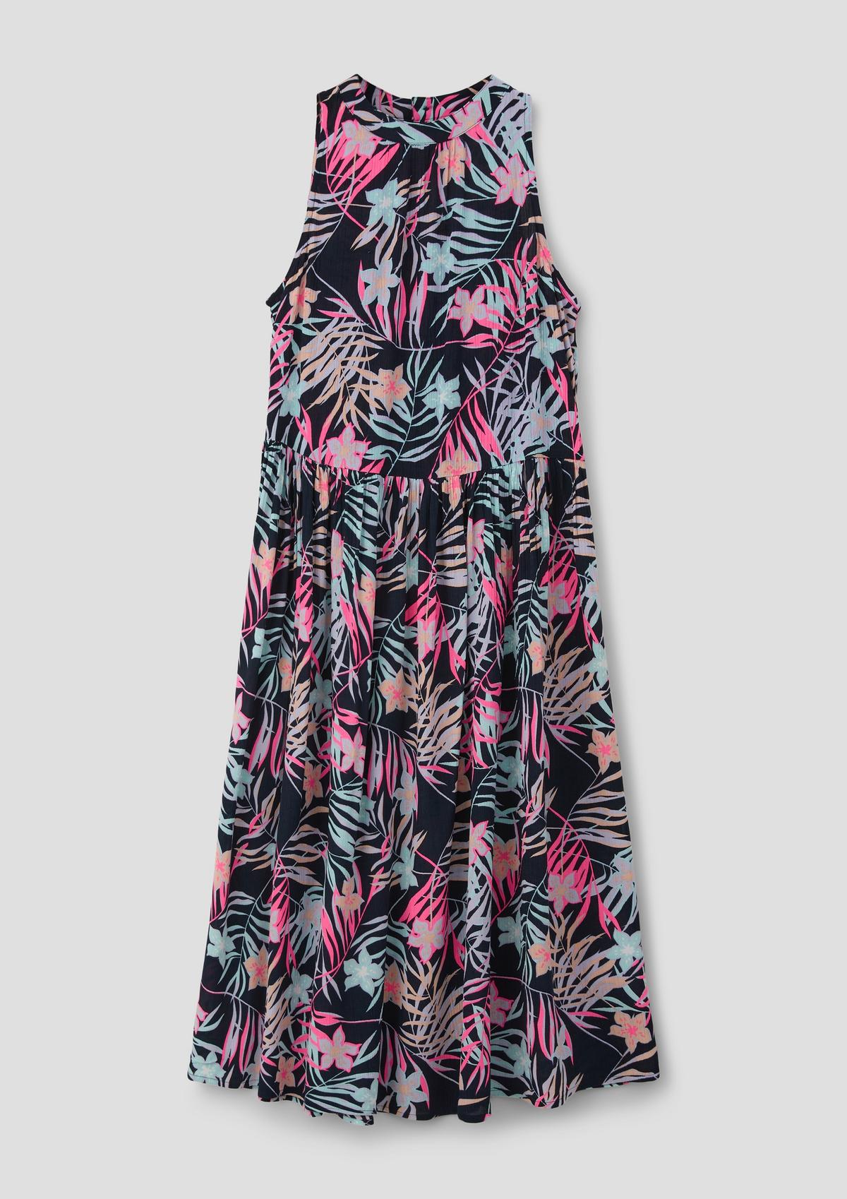 s.Oliver Midi dress with a floral pattern