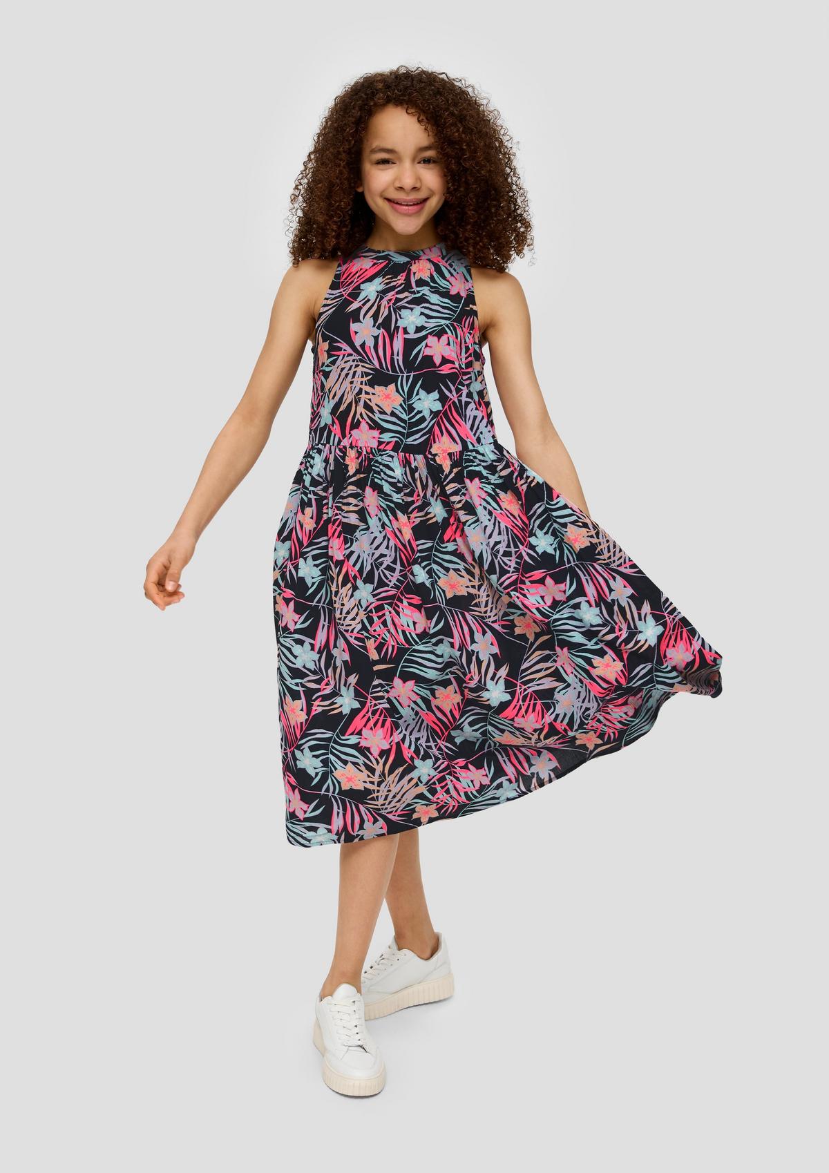 s.Oliver Midi-jurk met bloemenmotief