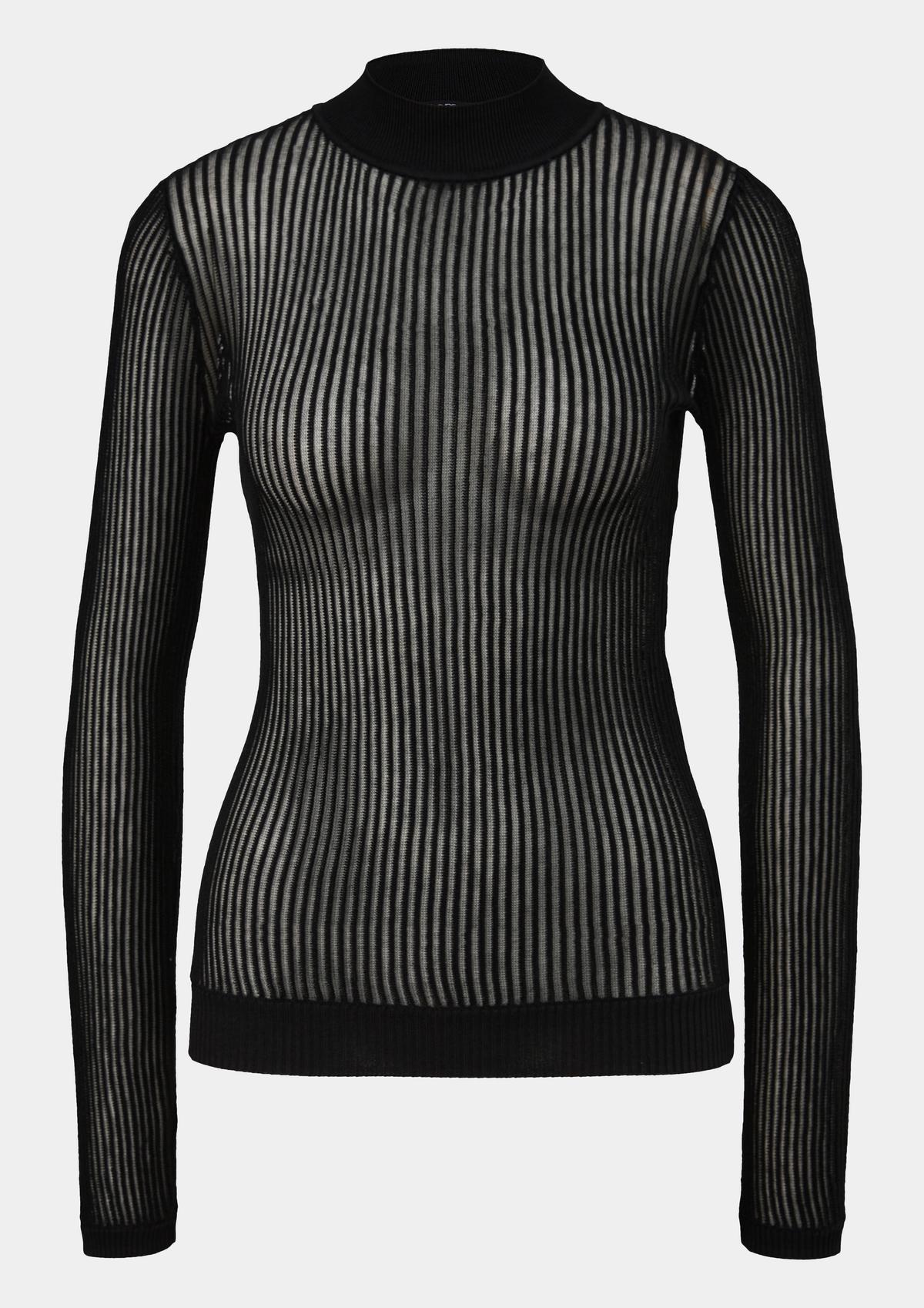 comma Knitted jumper with a ribbed texture