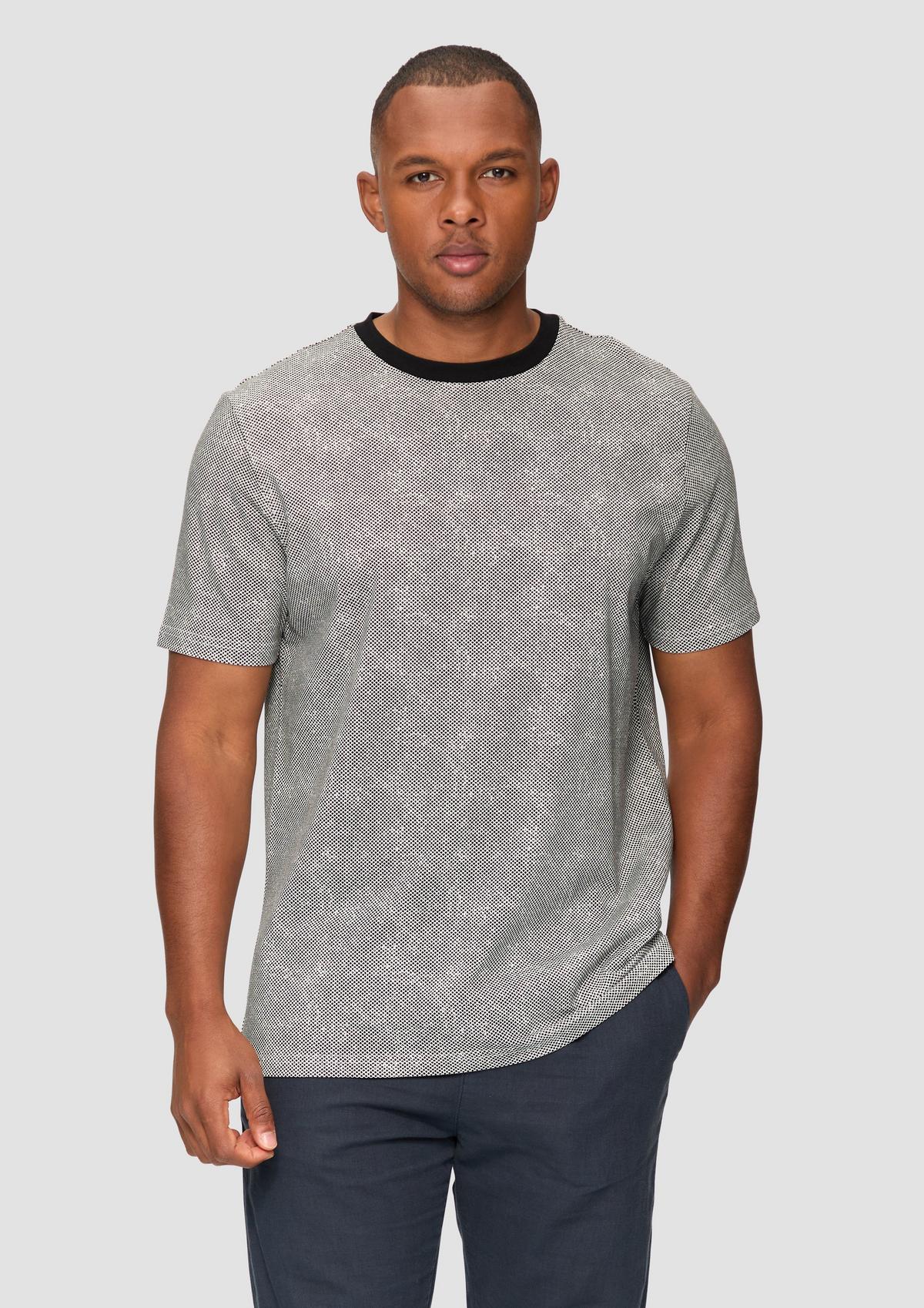 T-shirt with all-over print - white | s.Oliver