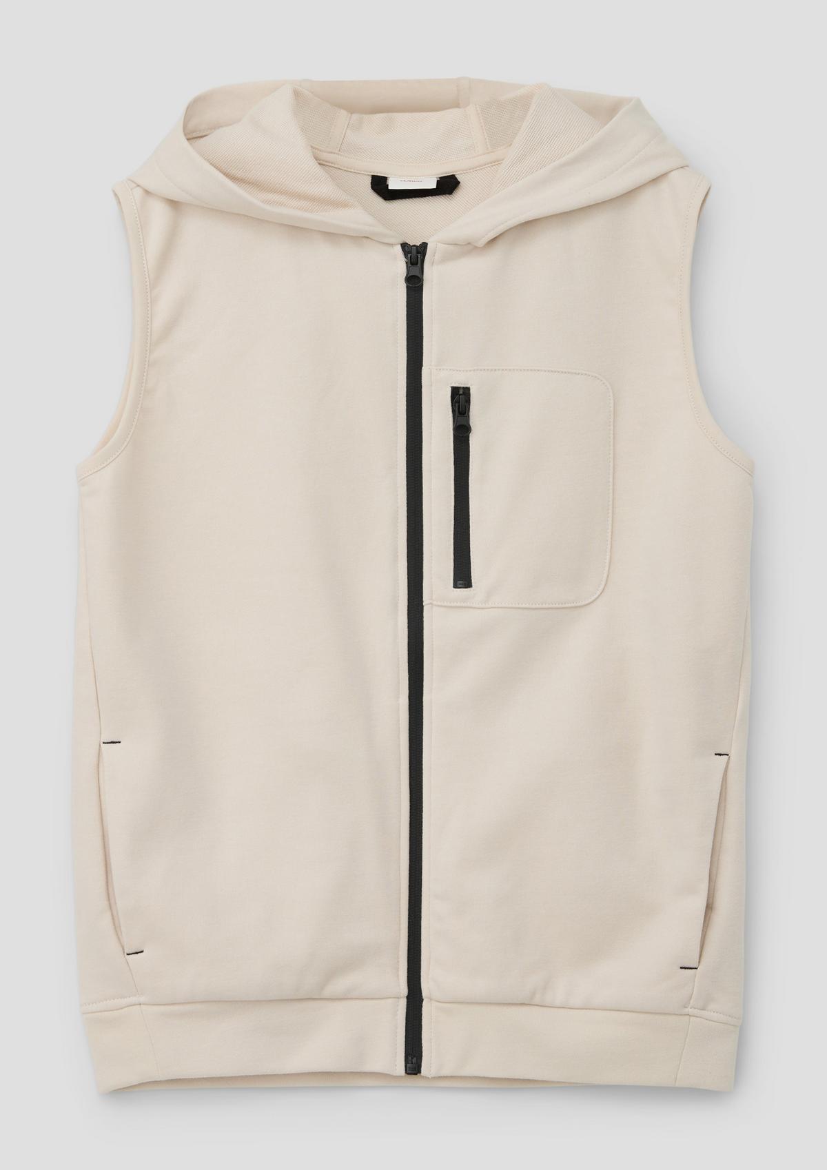 s.Oliver Sweatshirt body warmer with a hood