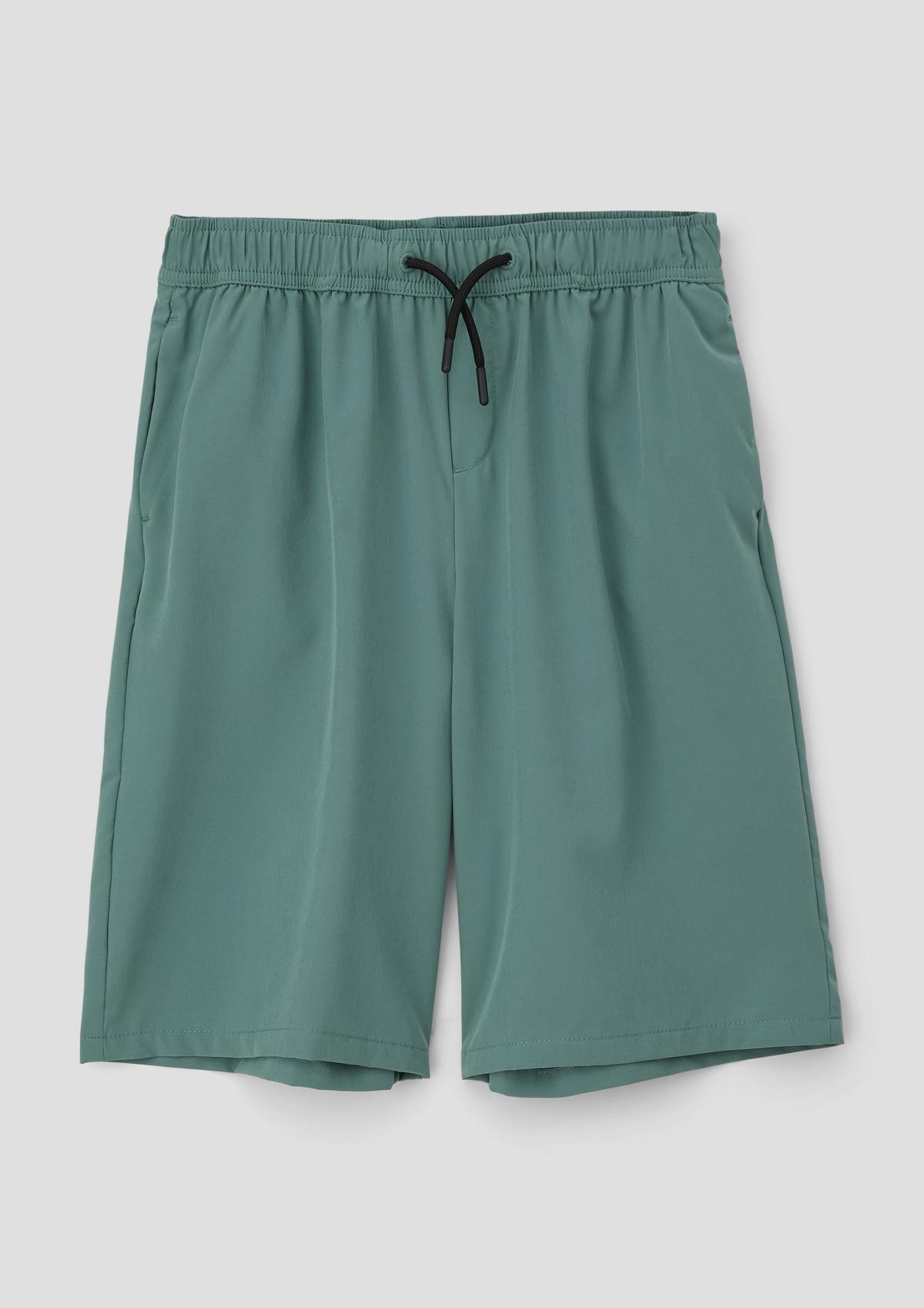 s.Oliver Bermuda shorts with mock drawstring