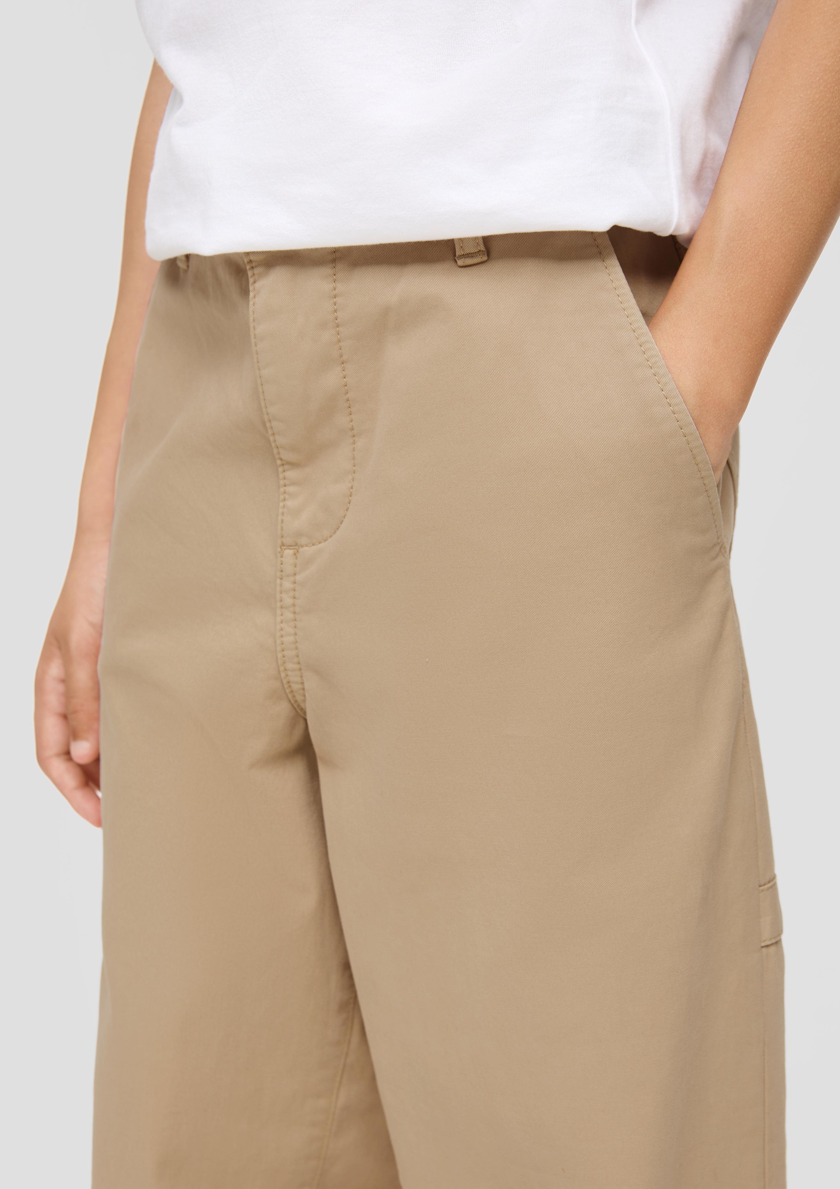 Baggy fit twill trousers - beige | s.Oliver Baggy fit twill trousers - beige | s.Oliver