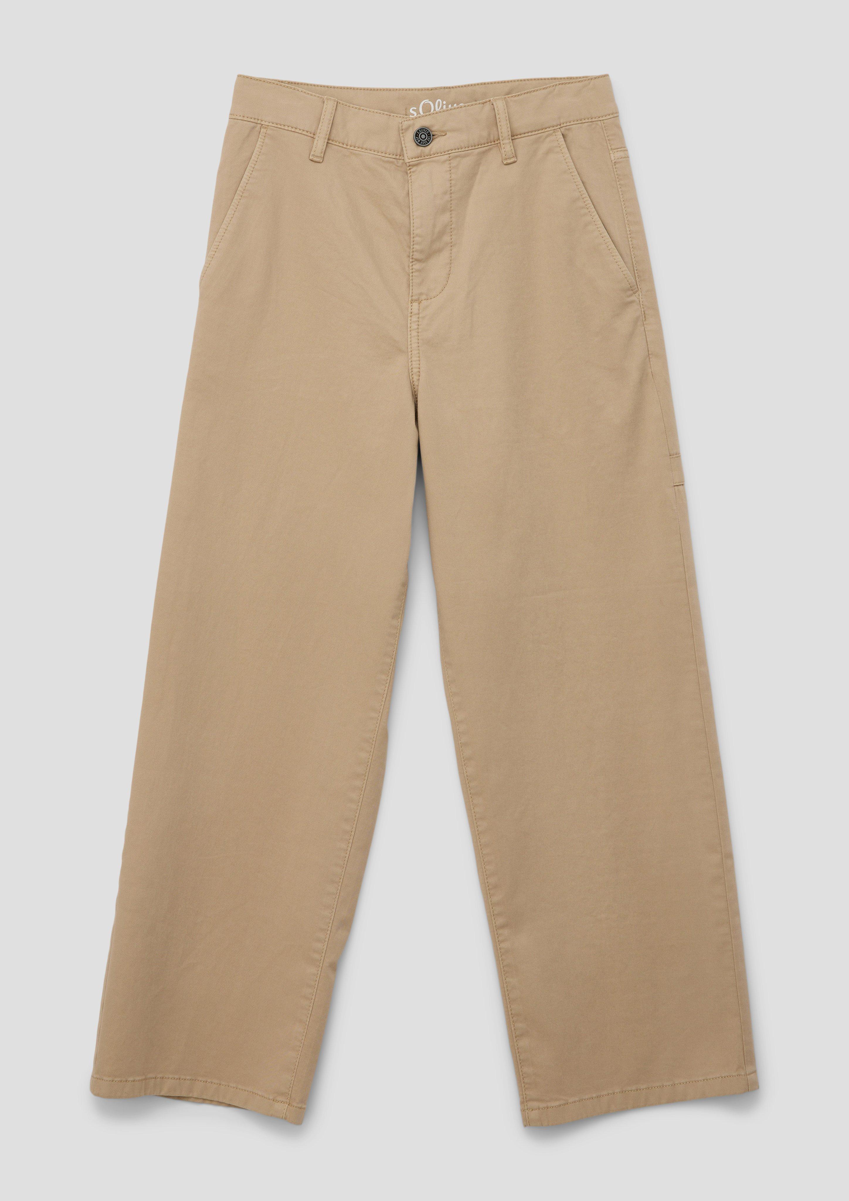 Baggy fit twill trousers - beige | s.Oliver Baggy fit twill trousers - beige | s.Oliver