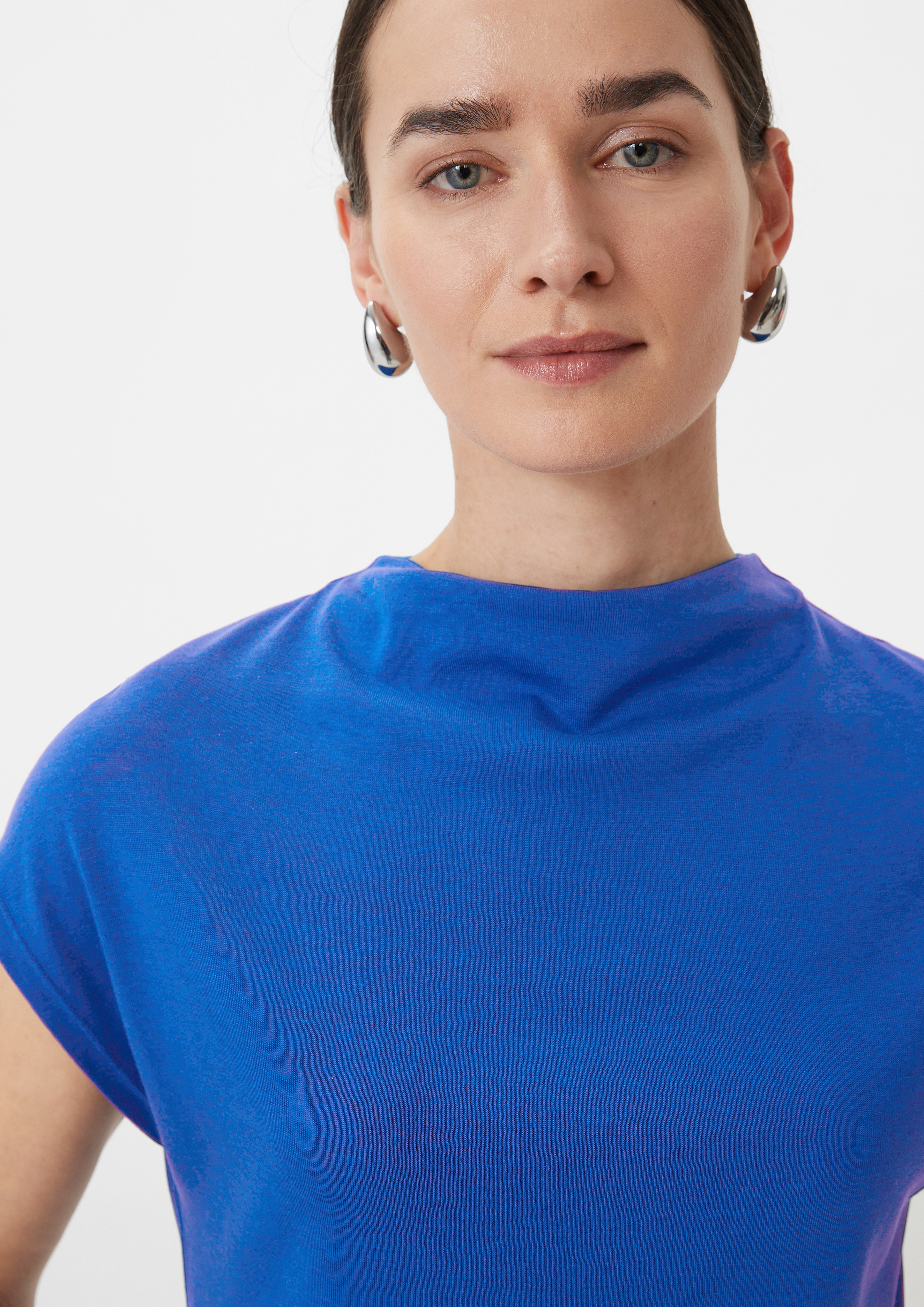 Sleeveless top made of knit jersey - ocean blue | Comma