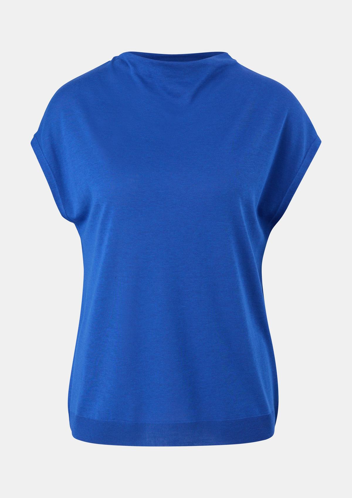 Ärmelloses Shirt aus | Strickjersey Comma royalblau 
