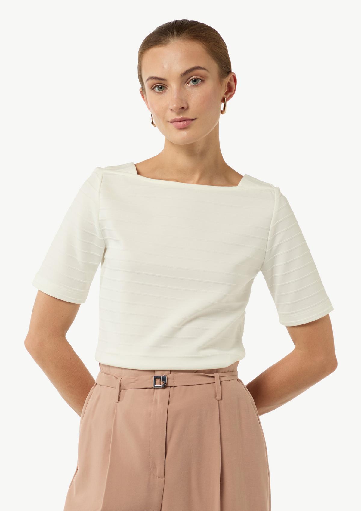 BOATNECK RIB SHIRT - Oyster-white | ZARA United States