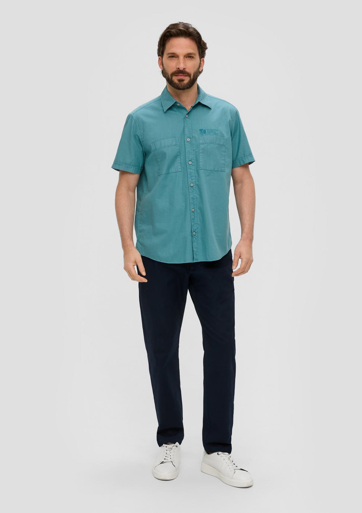 s.Oliver Shirt with a woven texture