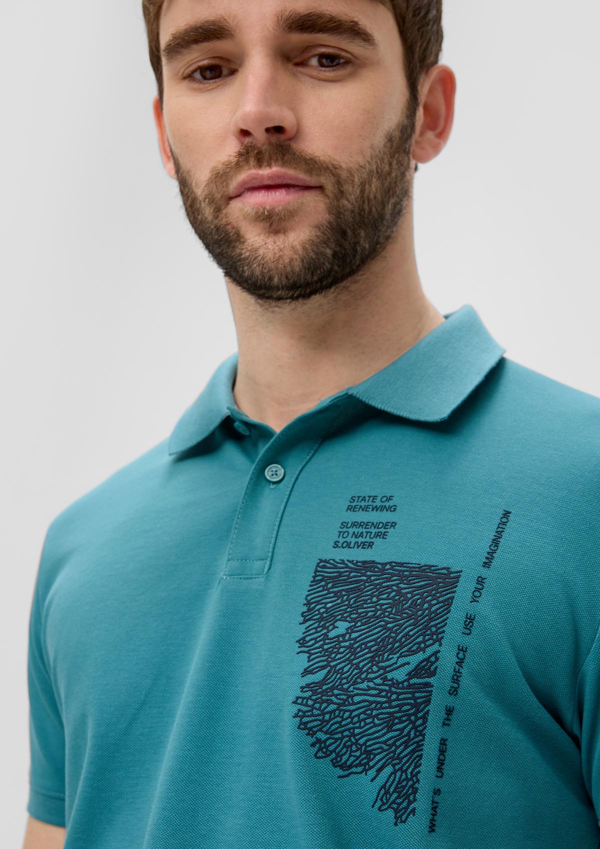 s.Oliver Polo met logoprint