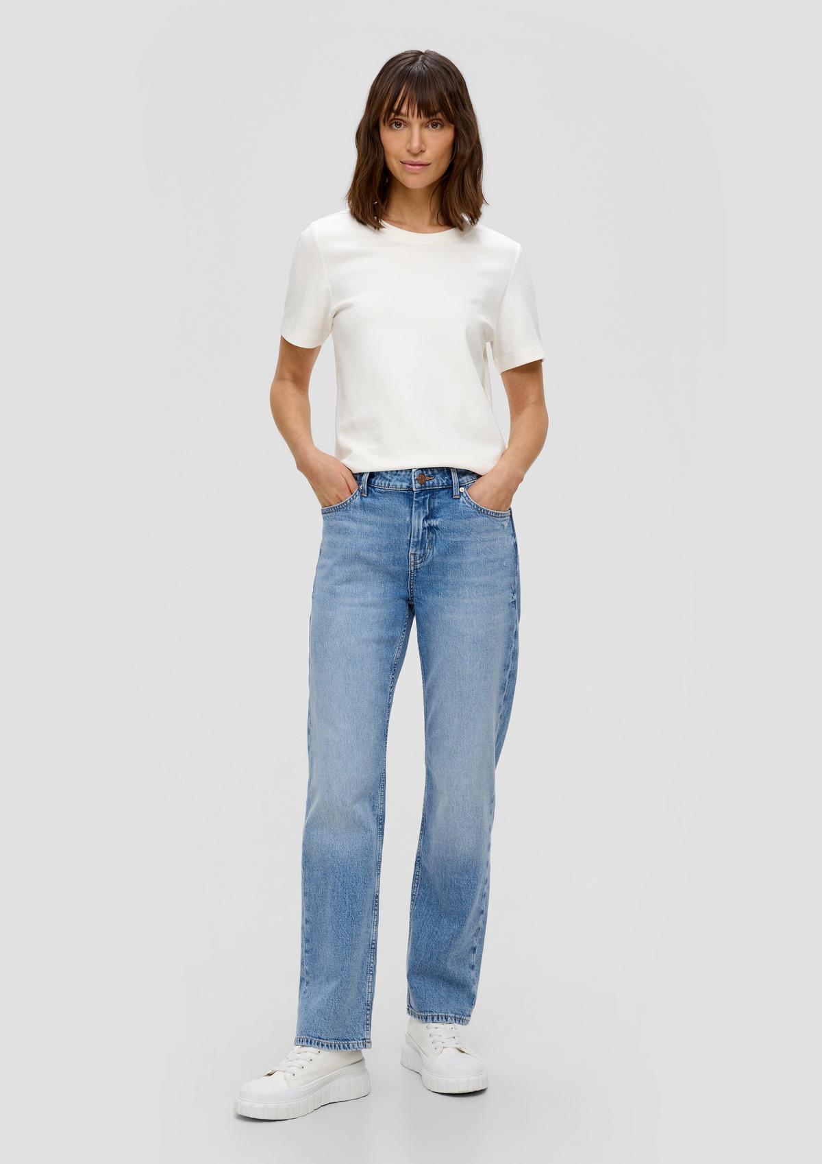 Jeans hlače Karolin/kroj Regular Fit/Mid Rise/ravne hlačnice