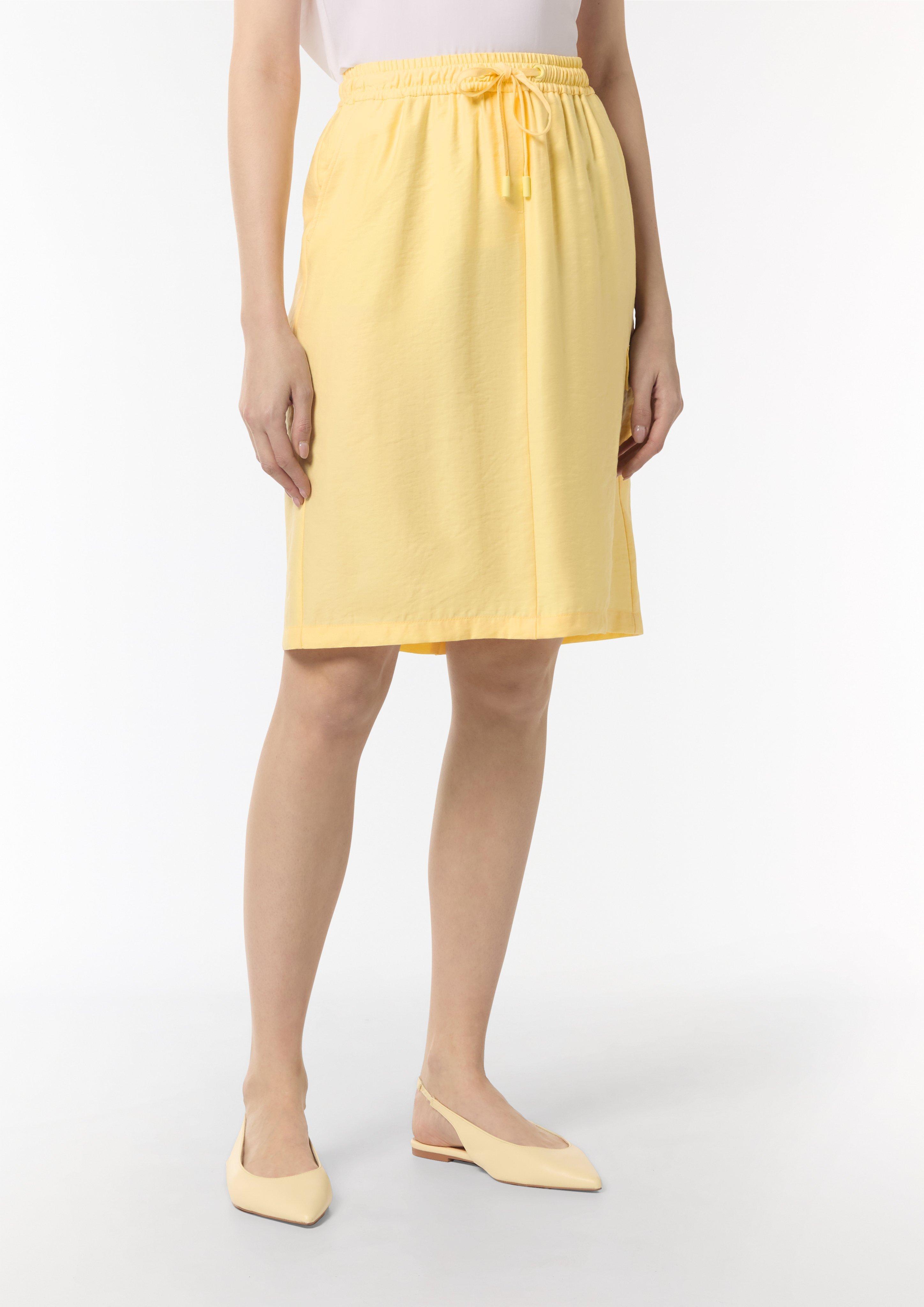 【送料&関税込】CourrA¨ges Polycotton Belted Skirt Cargo skirt with an elasticated waistband and drawstring