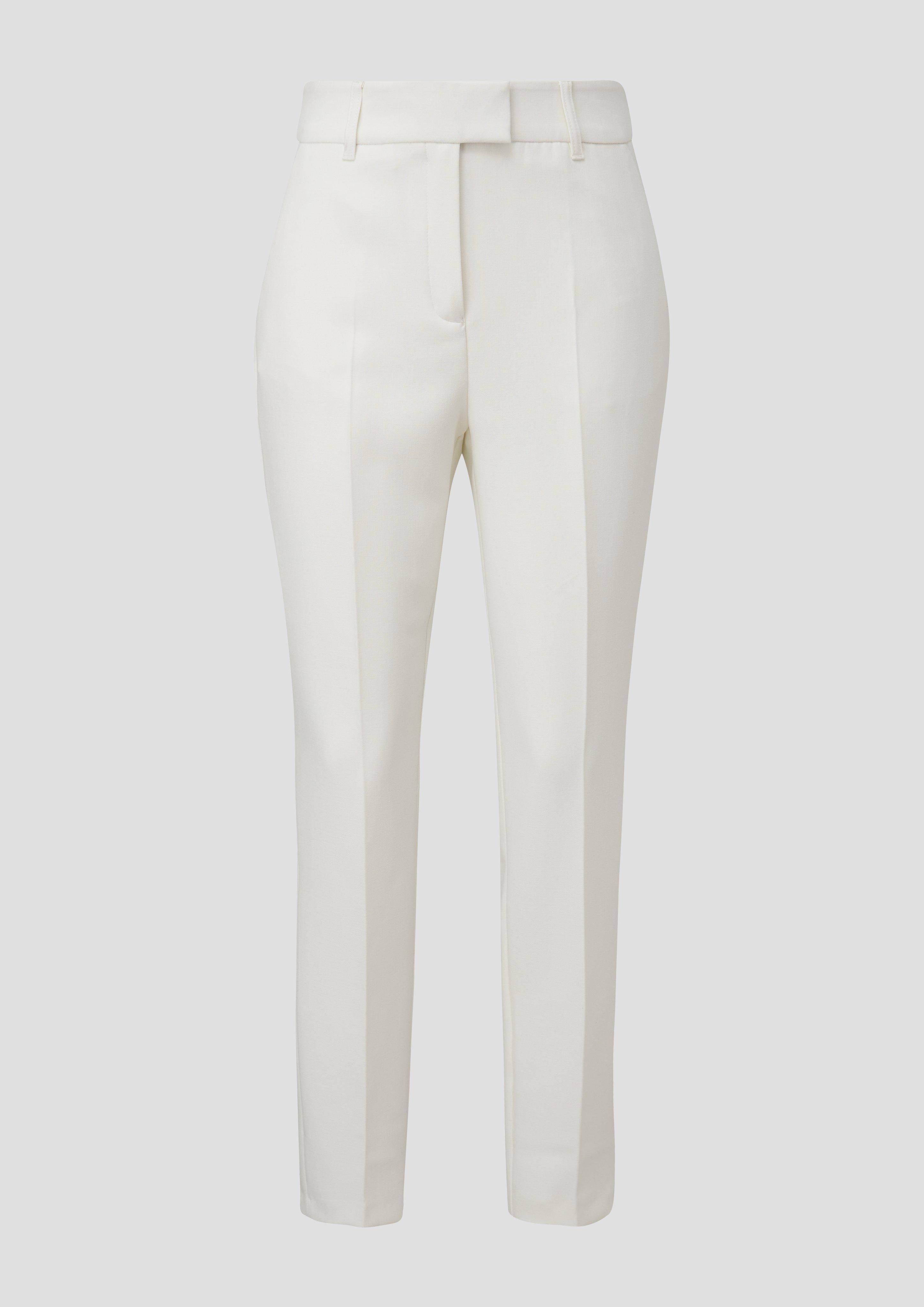 s.Oliver - Hose mit schmal zulaufendem Bein, Damen, creme