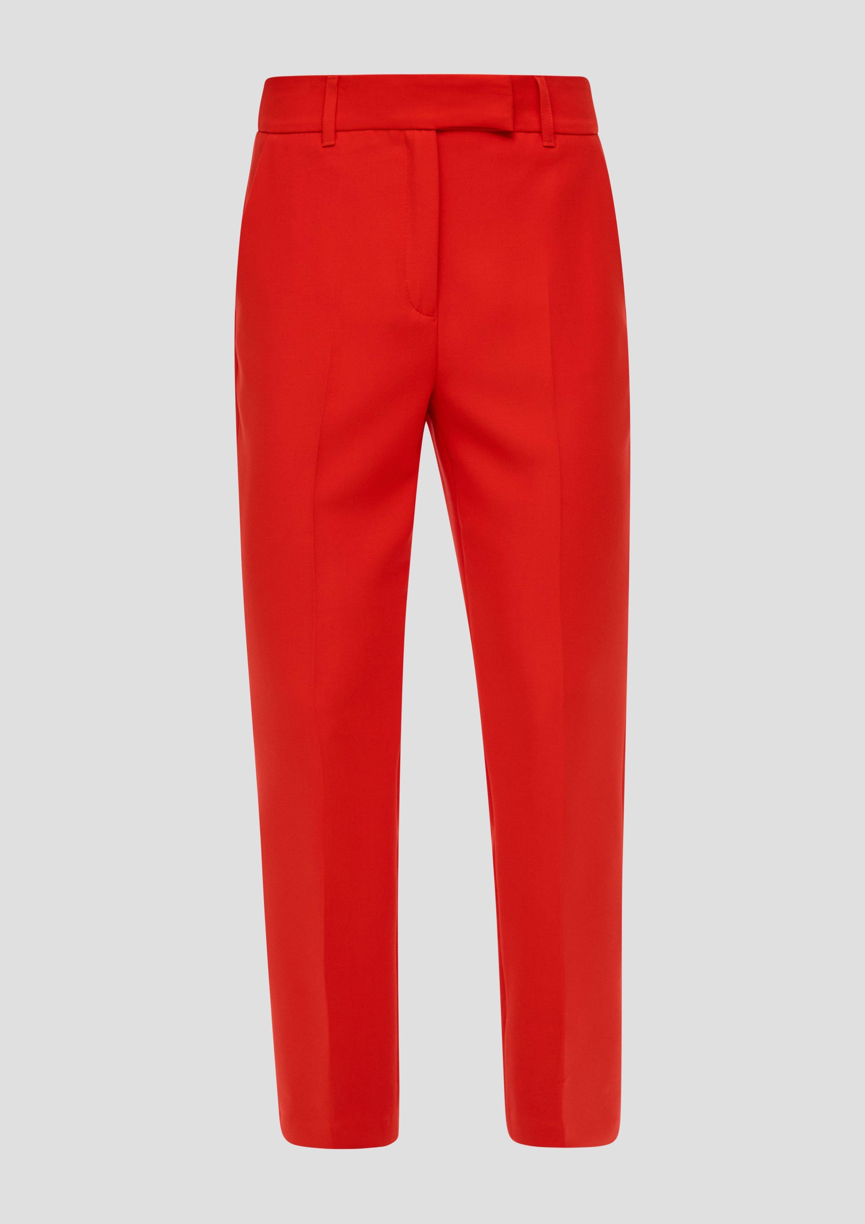 s.Oliver - Hose mit schmal zulaufendem Bein, Damen, rot