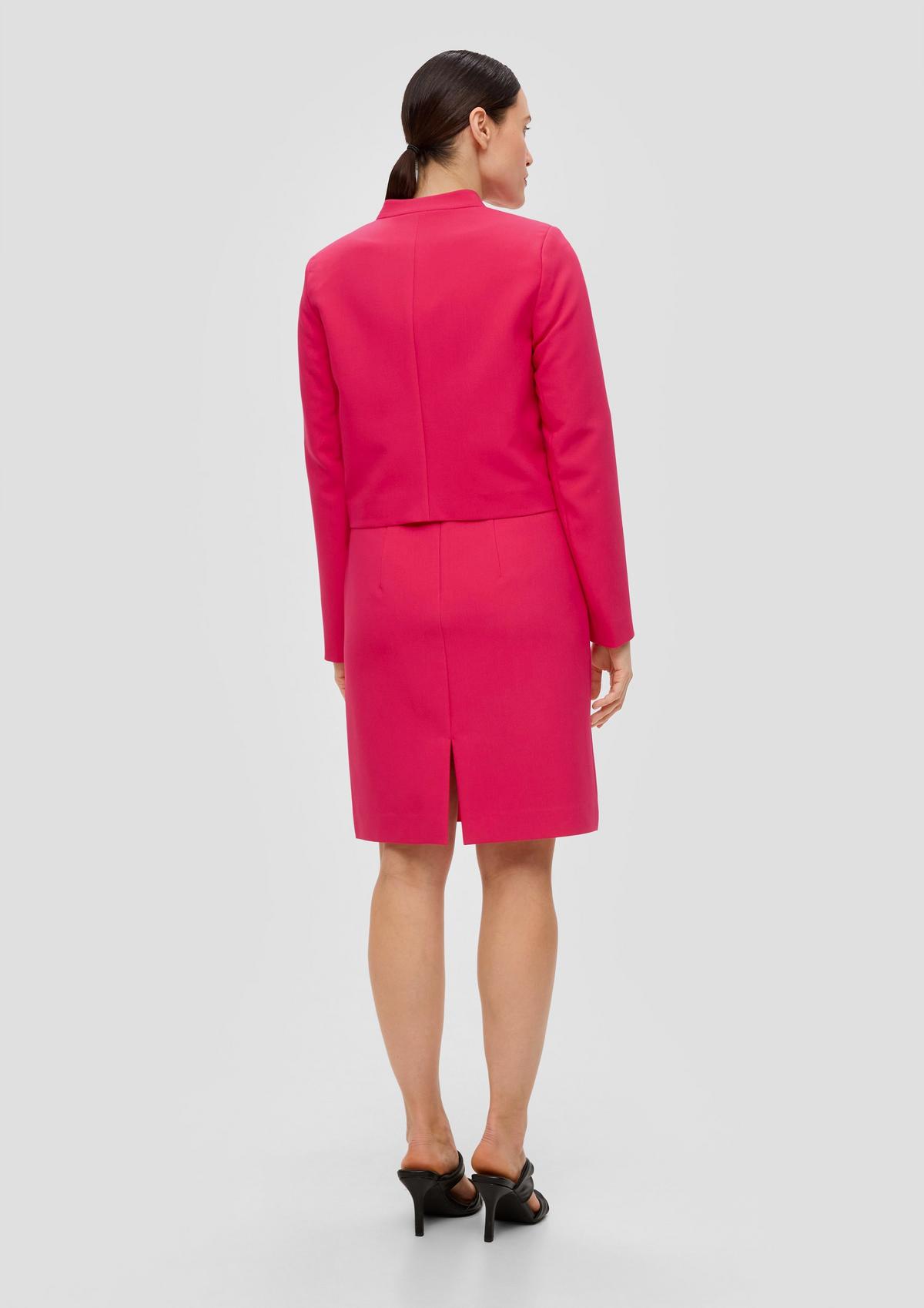 s.Oliver Cropped blazer with a hook fastener