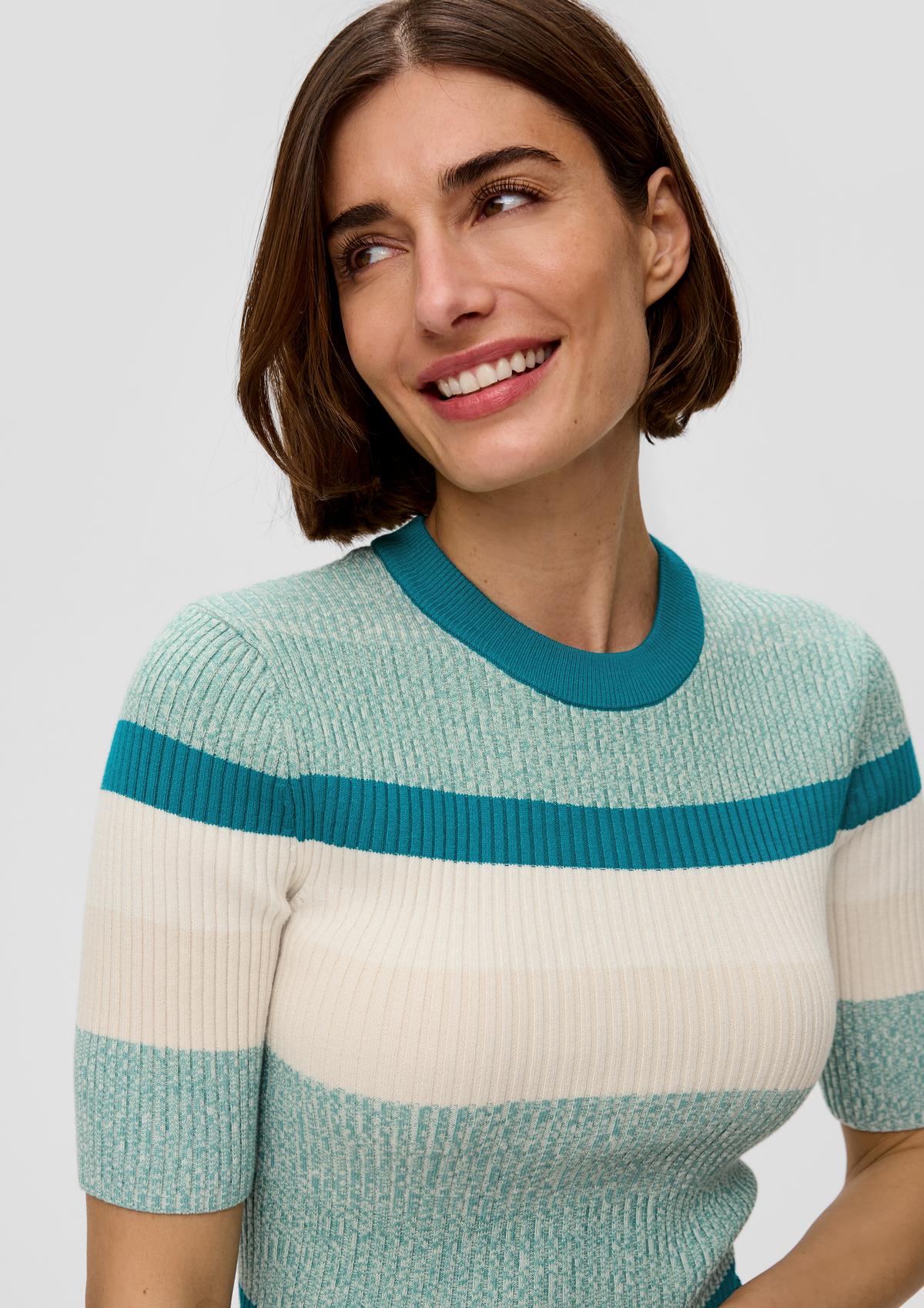 s.Oliver Knitted top with a ribbed texture