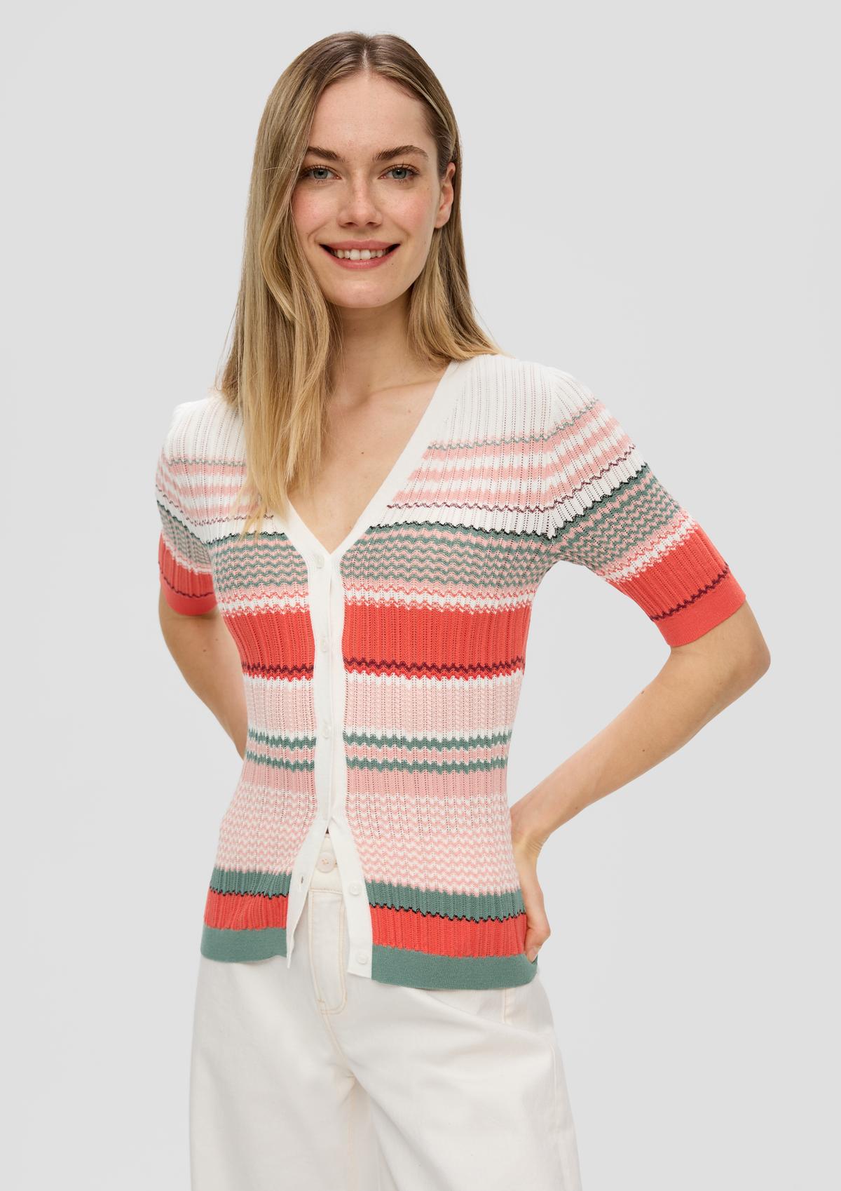 s.Oliver Knitted top with buttons
