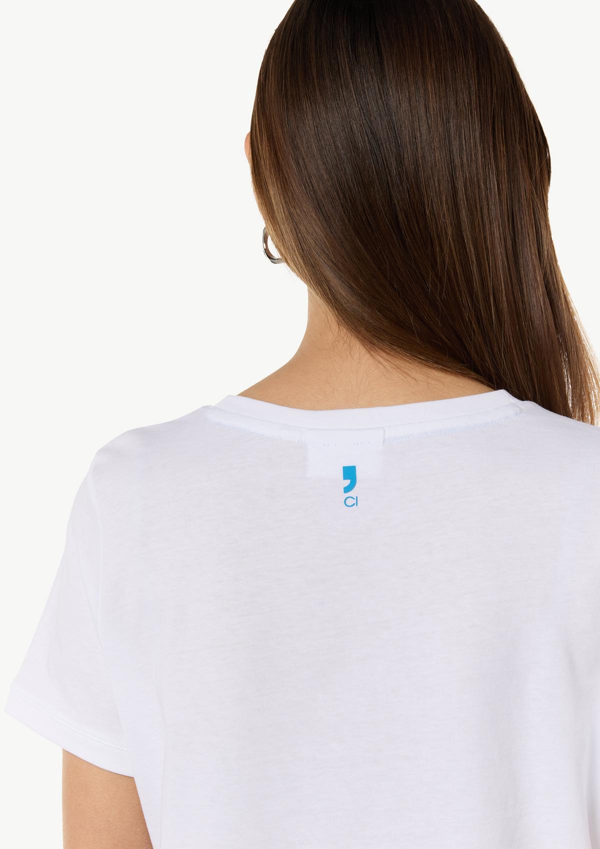 comma Jersey T-shirt with a front print