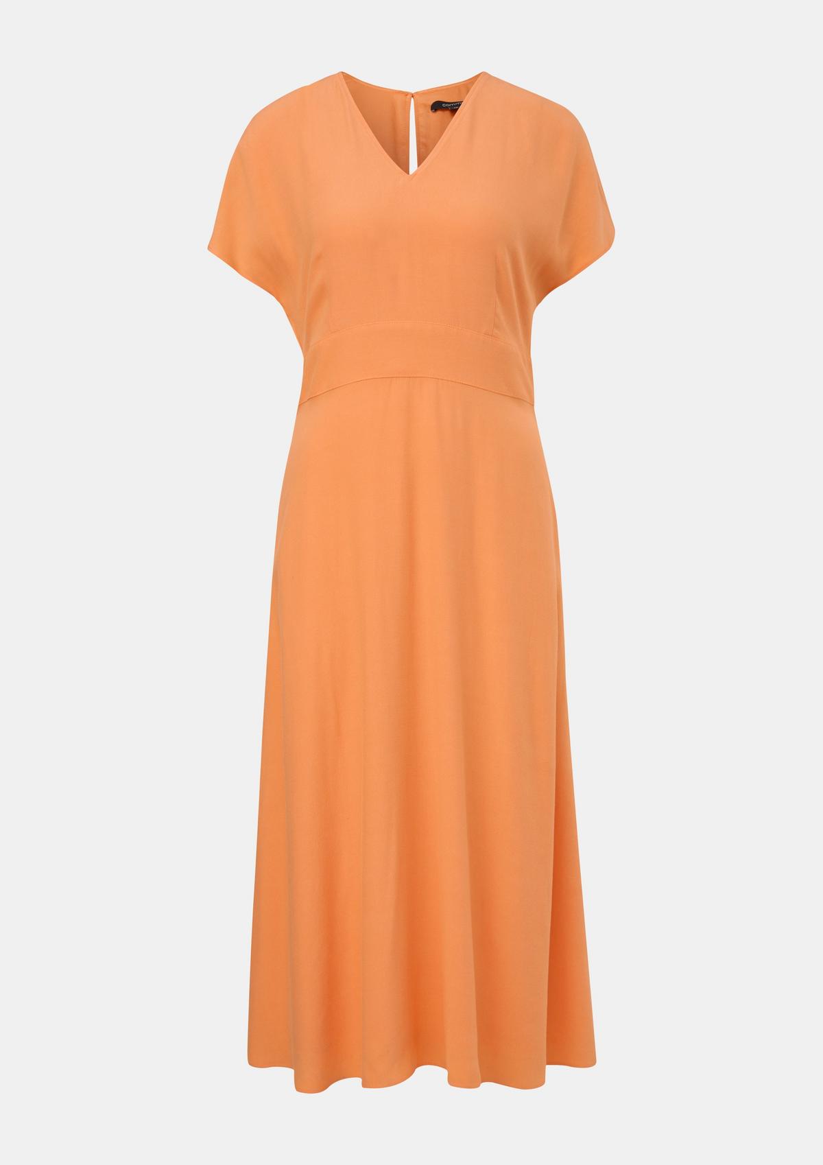 comma Midi-Kleid aus Satin