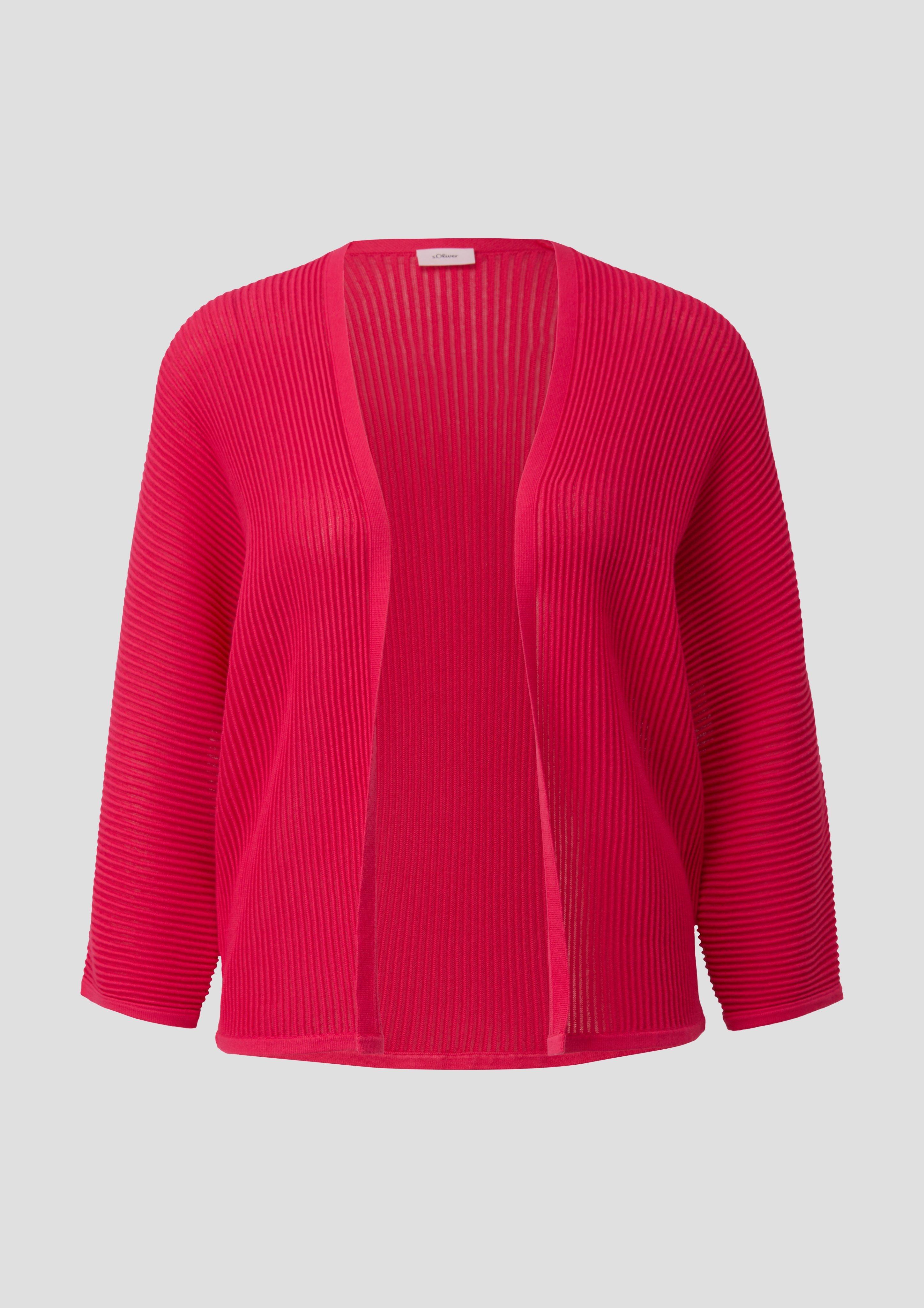 s.Oliver - Strickjacke mit 3/4-Ärmeln, Damen, Rosa