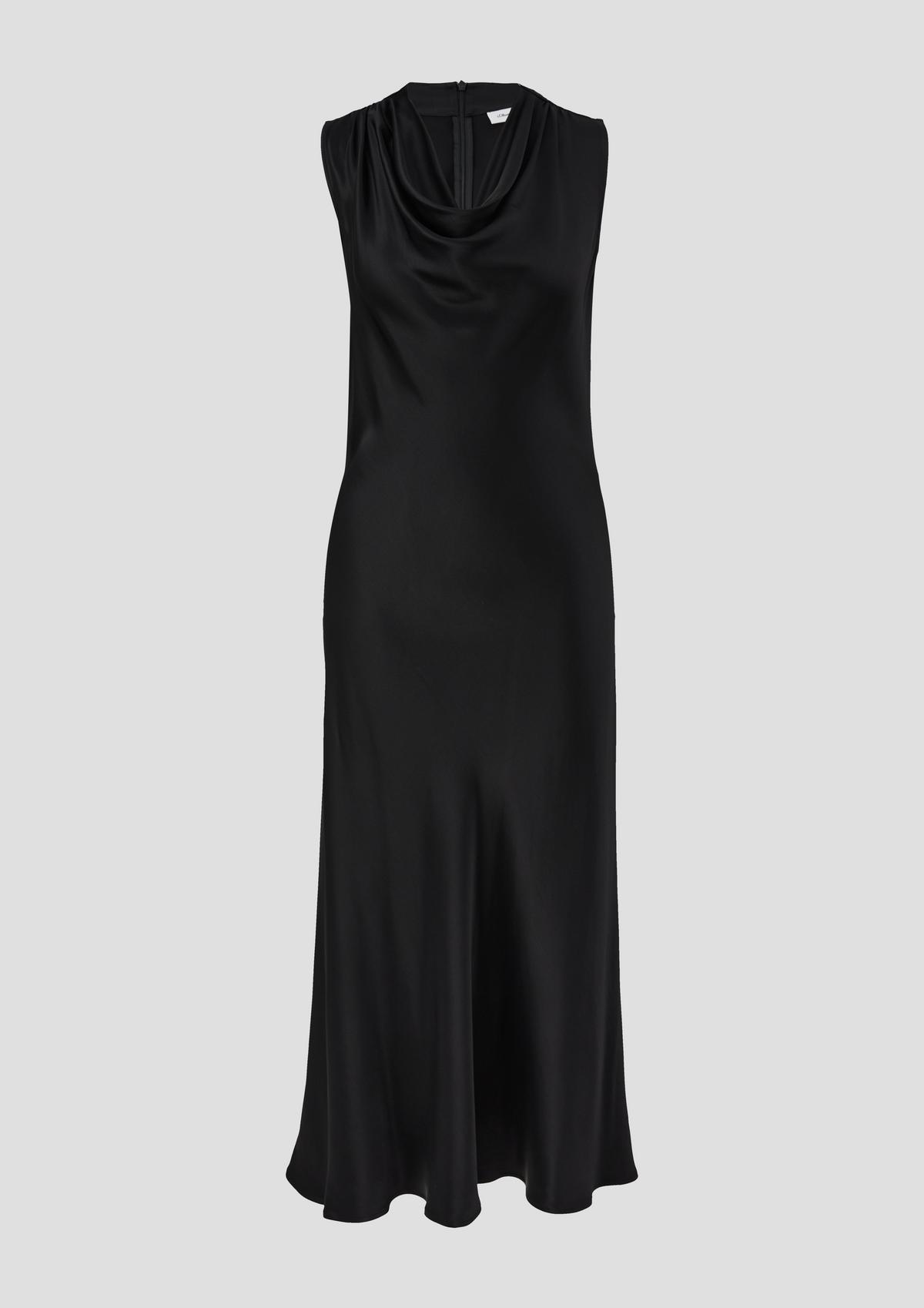 s.Oliver Satenska haljina s drapiranim ovratnikom