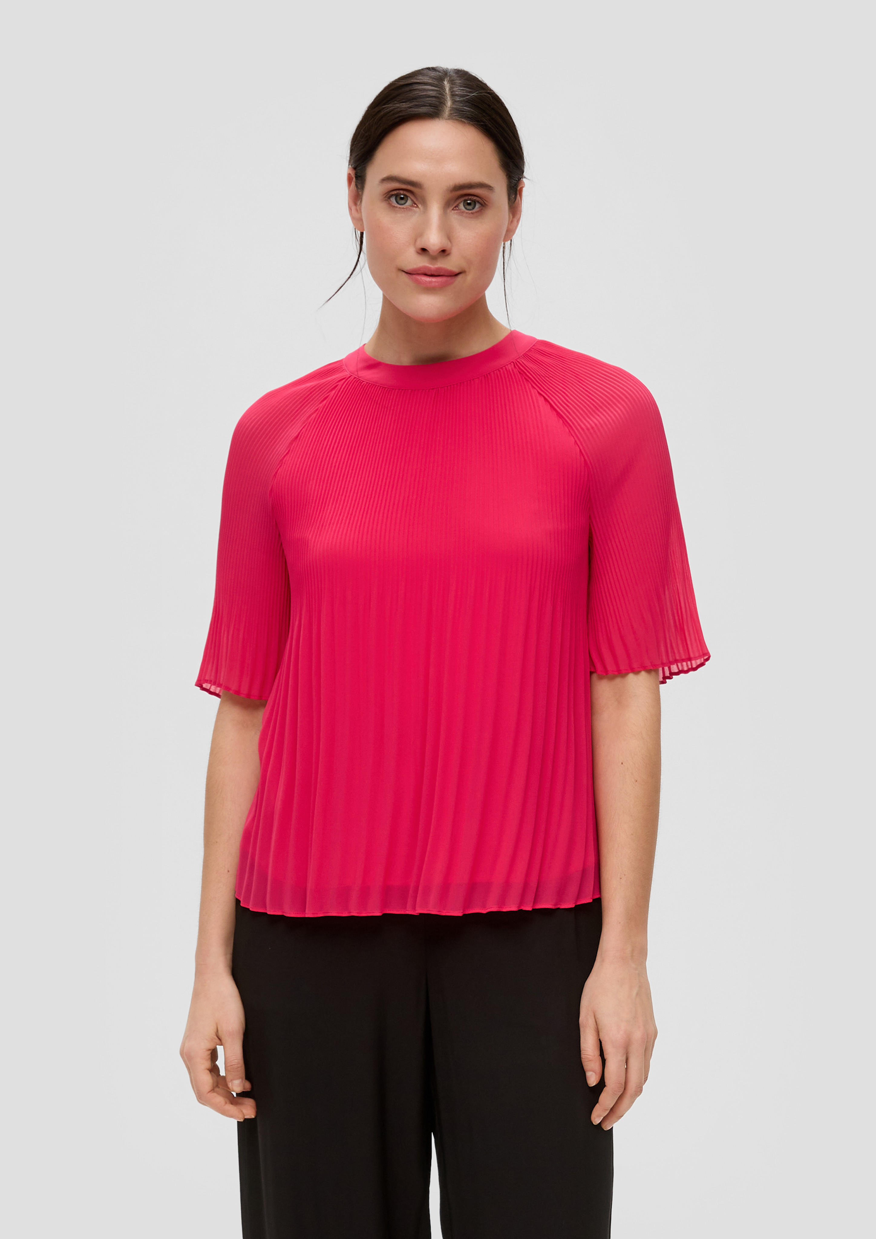 S.Oliver Chiffonbluse mit Raffung