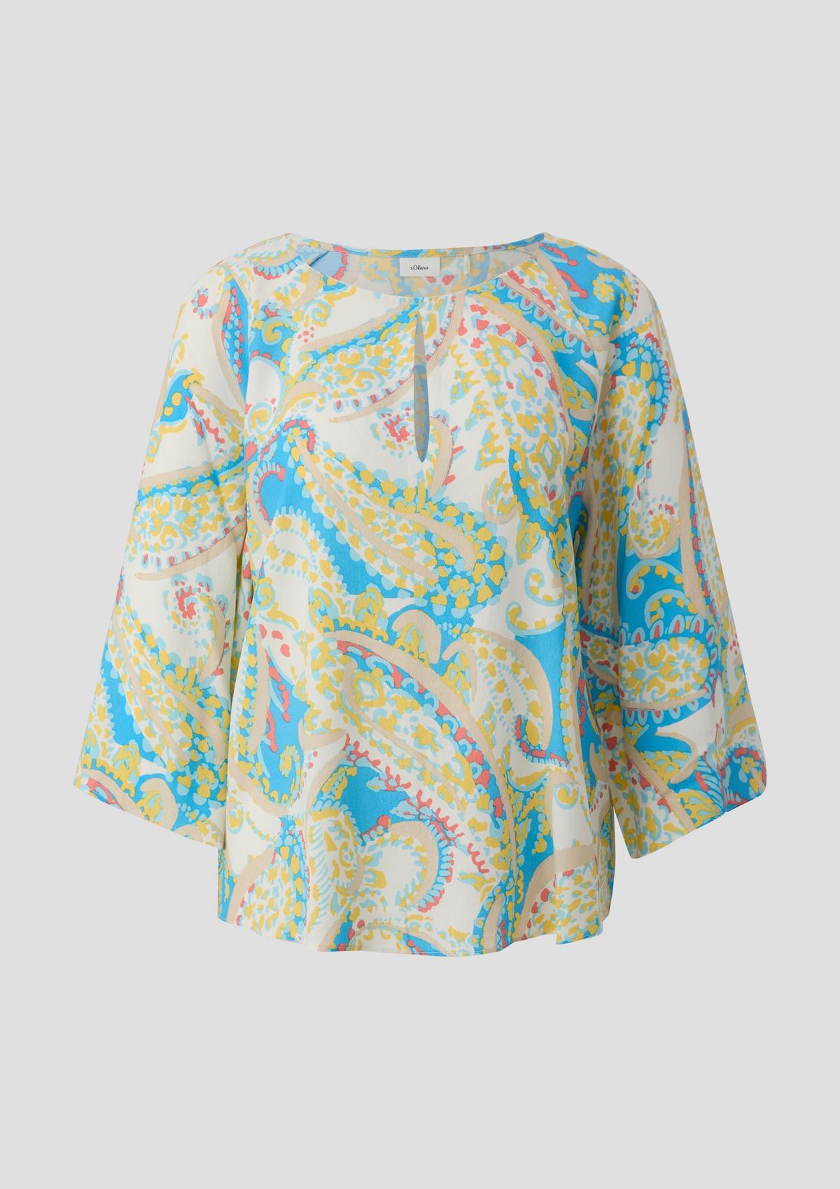s.Oliver Viscose blouse with batwing sleeves