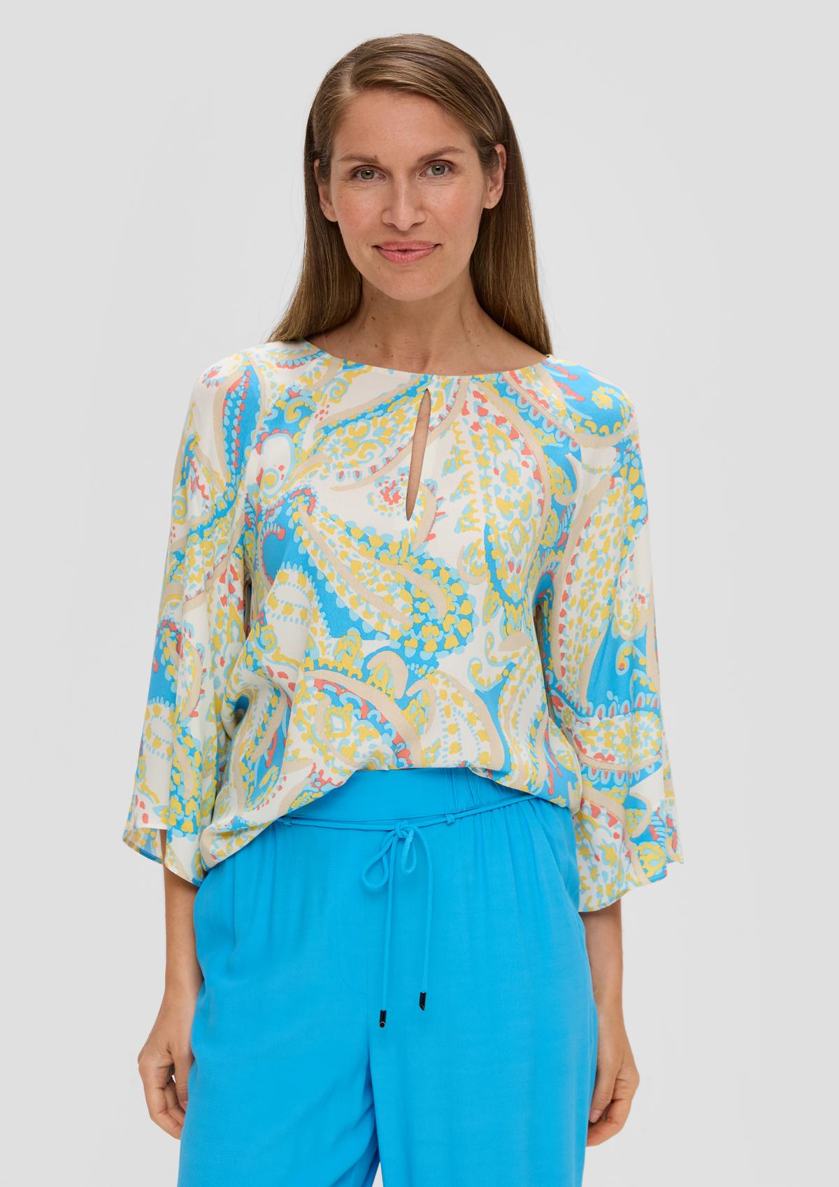s.Oliver Viscose blouse with batwing sleeves