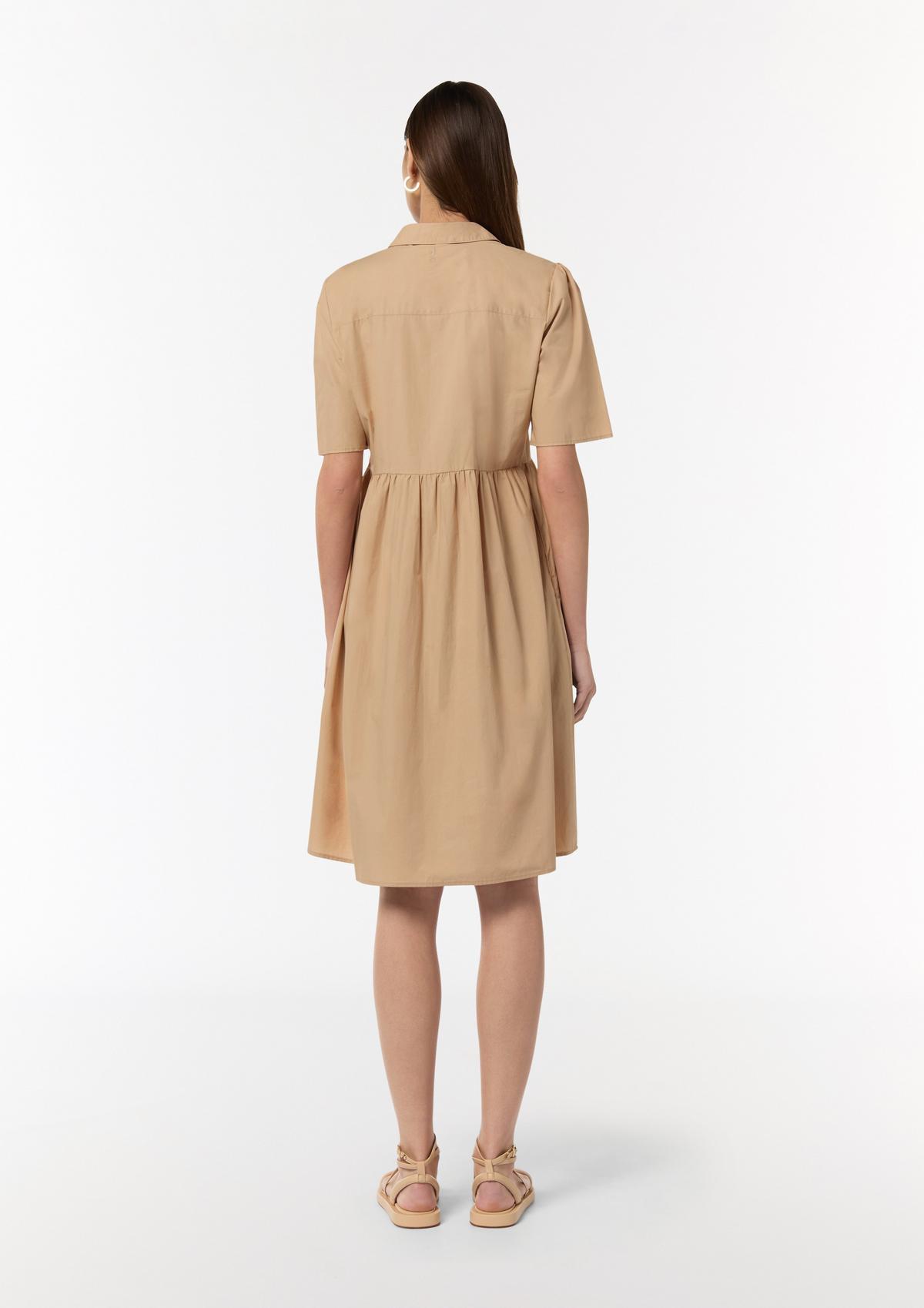 comma Cotton dress with a shirt collar