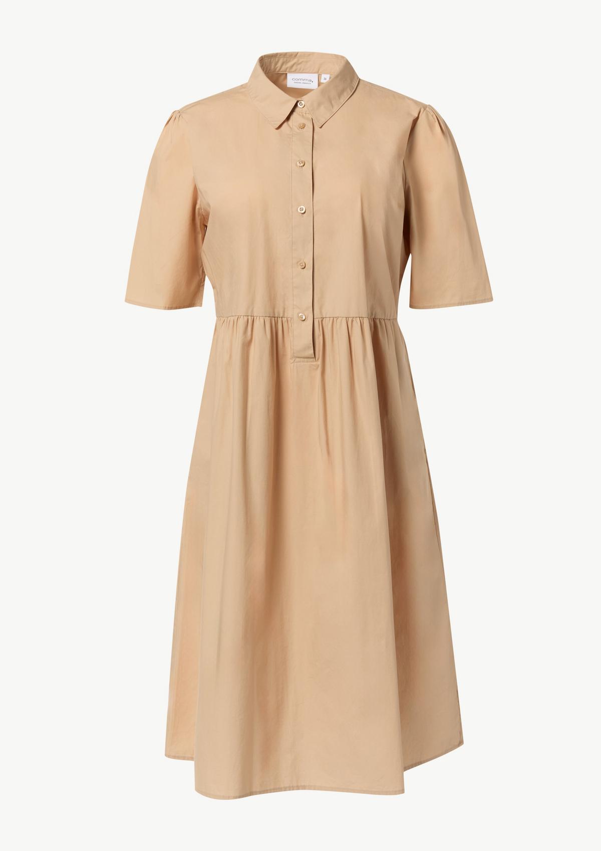comma Cotton dress with a shirt collar