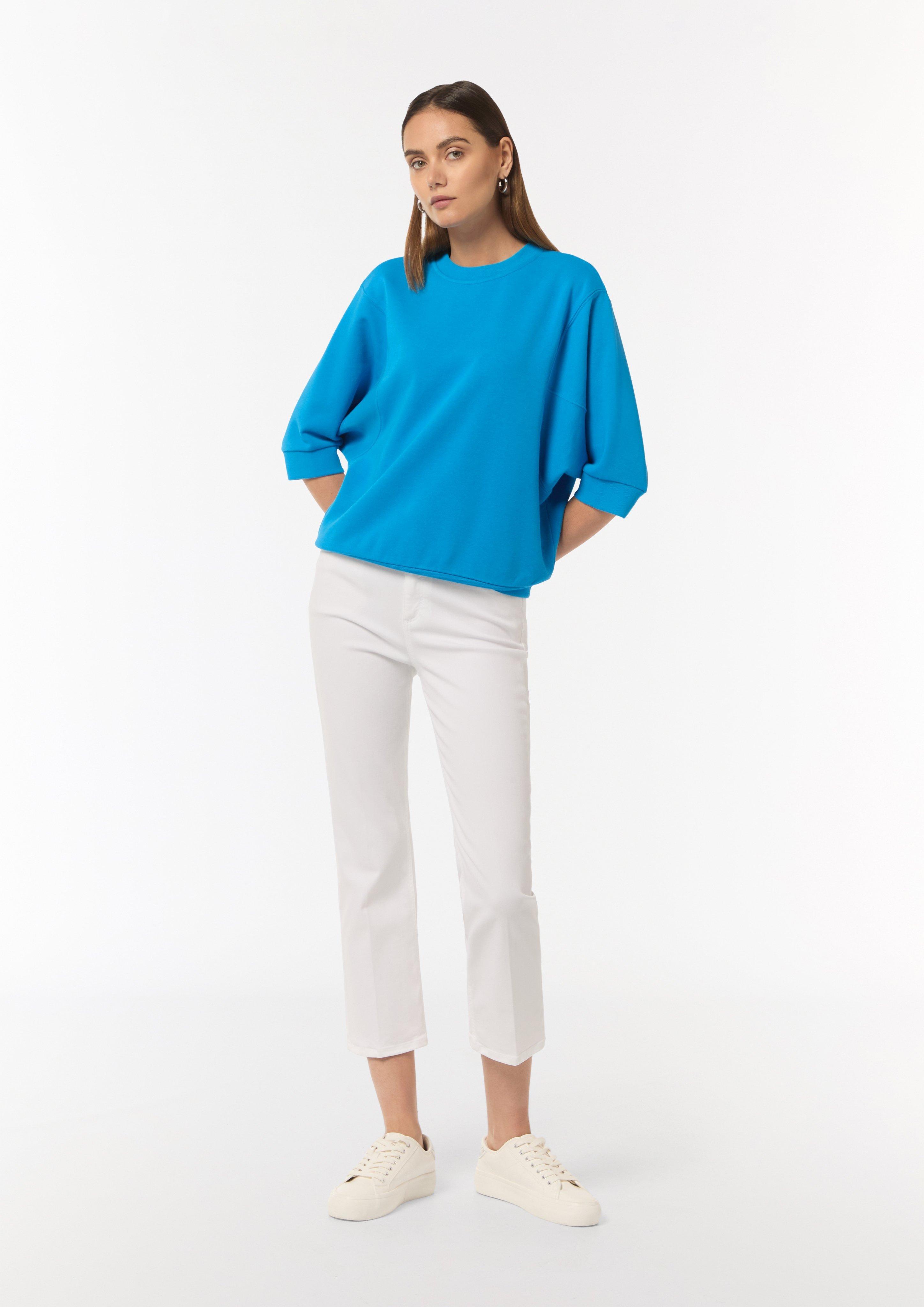 3/4 Sleeve Pullover in Turquoise