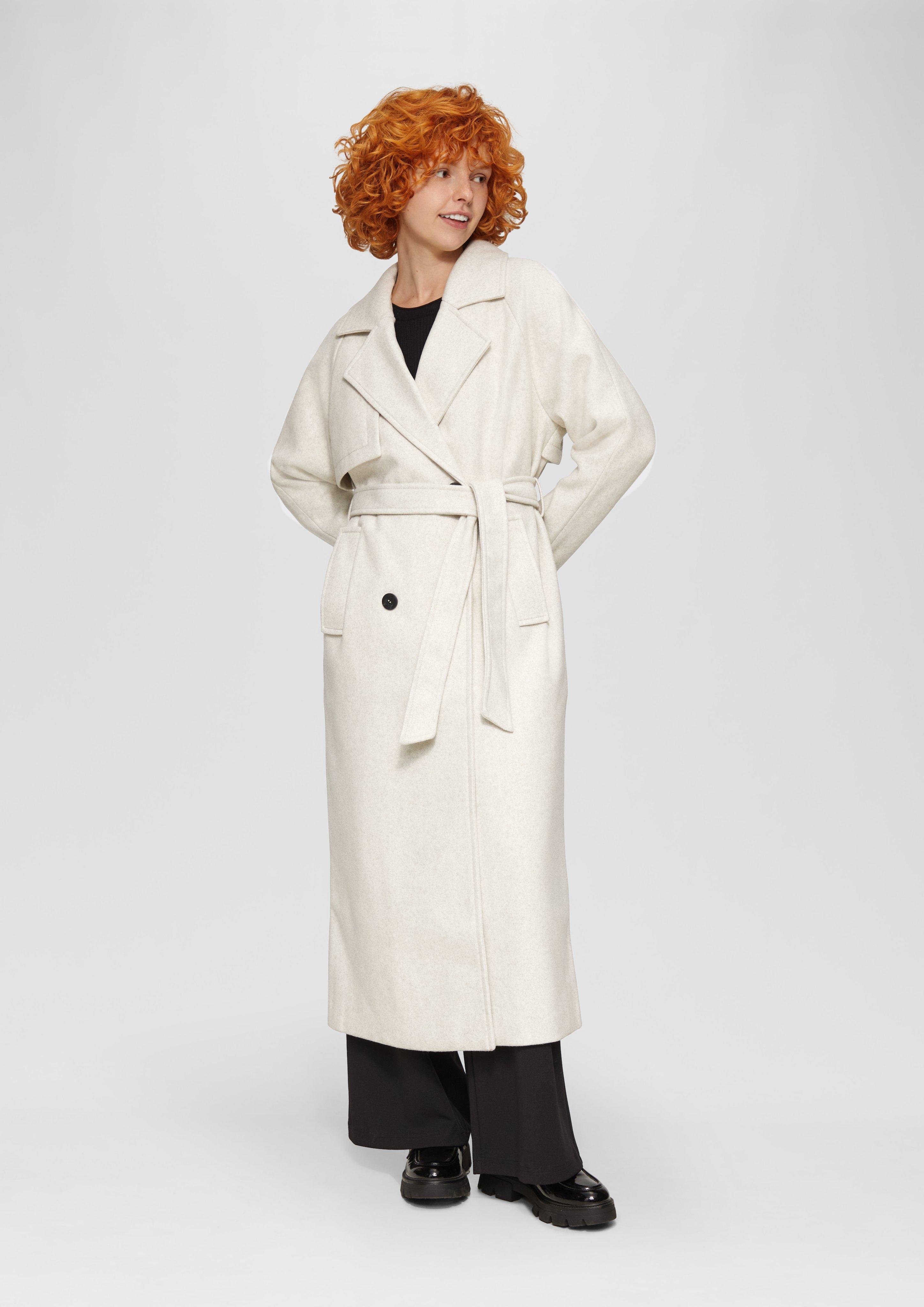 S.Oliver Trenchcoat in Wolloptik