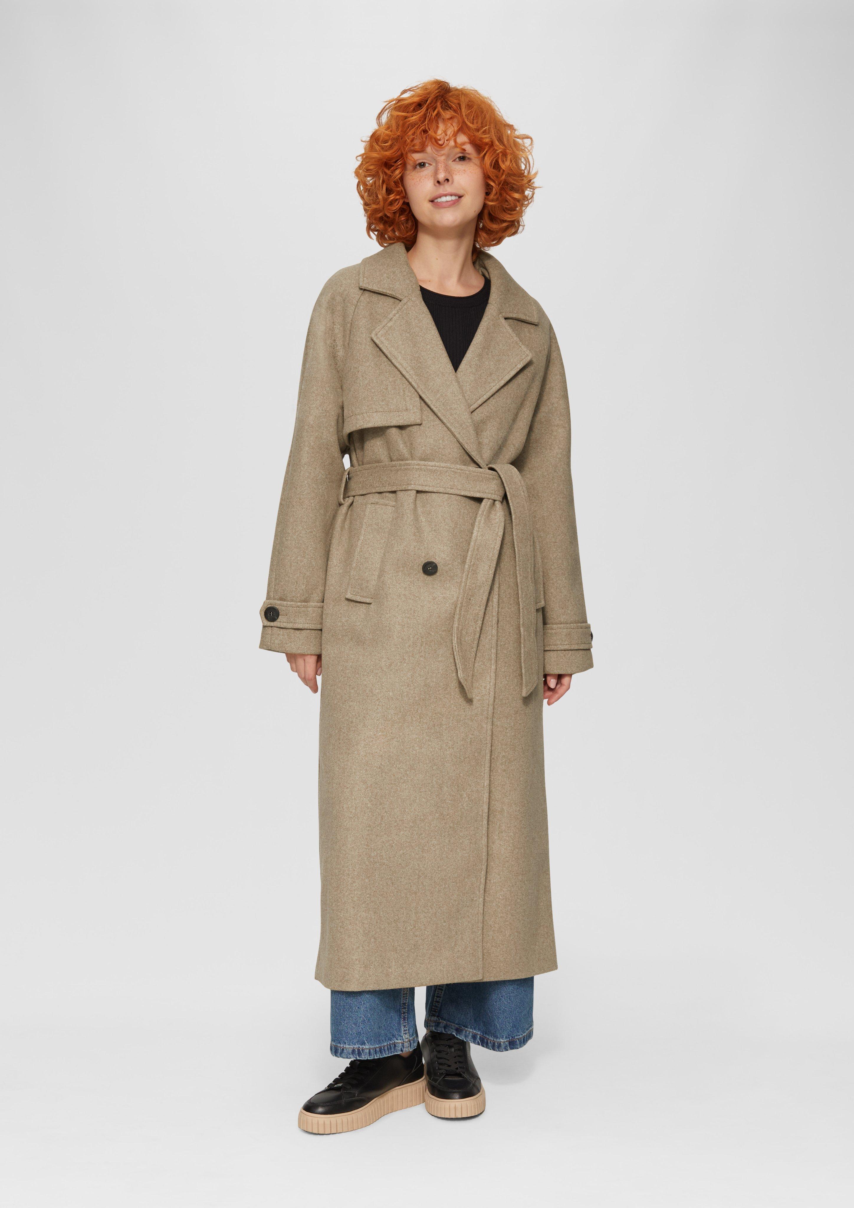 S.Oliver Trenchcoat in Wolloptik