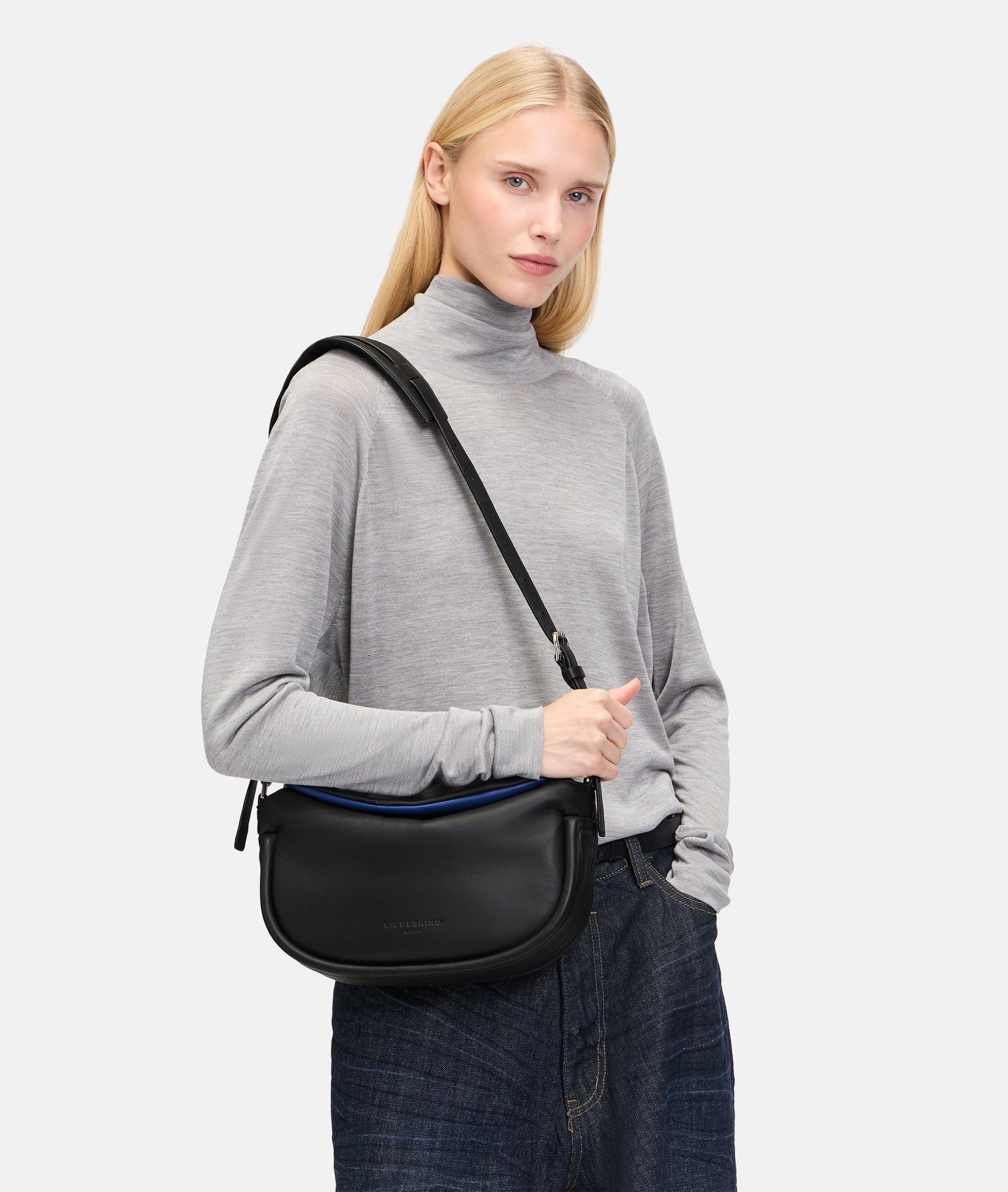 Liebeskind Shopper Liebeskind Tasche Grau Leder Fab Hobo M